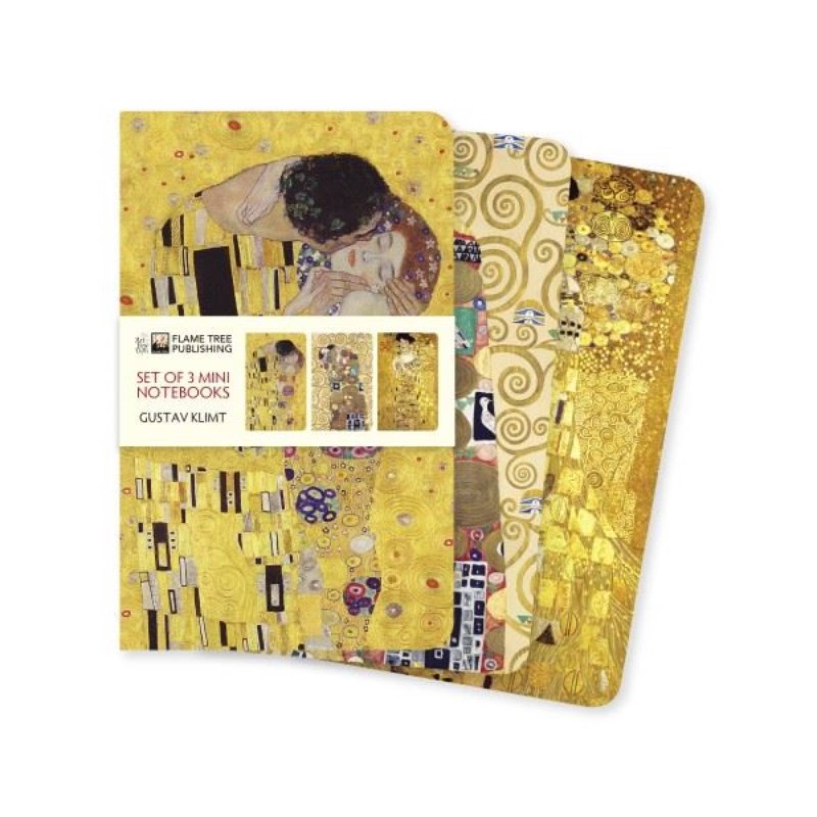 Gustav Klimt - Set Of 3 Mini Notebooks