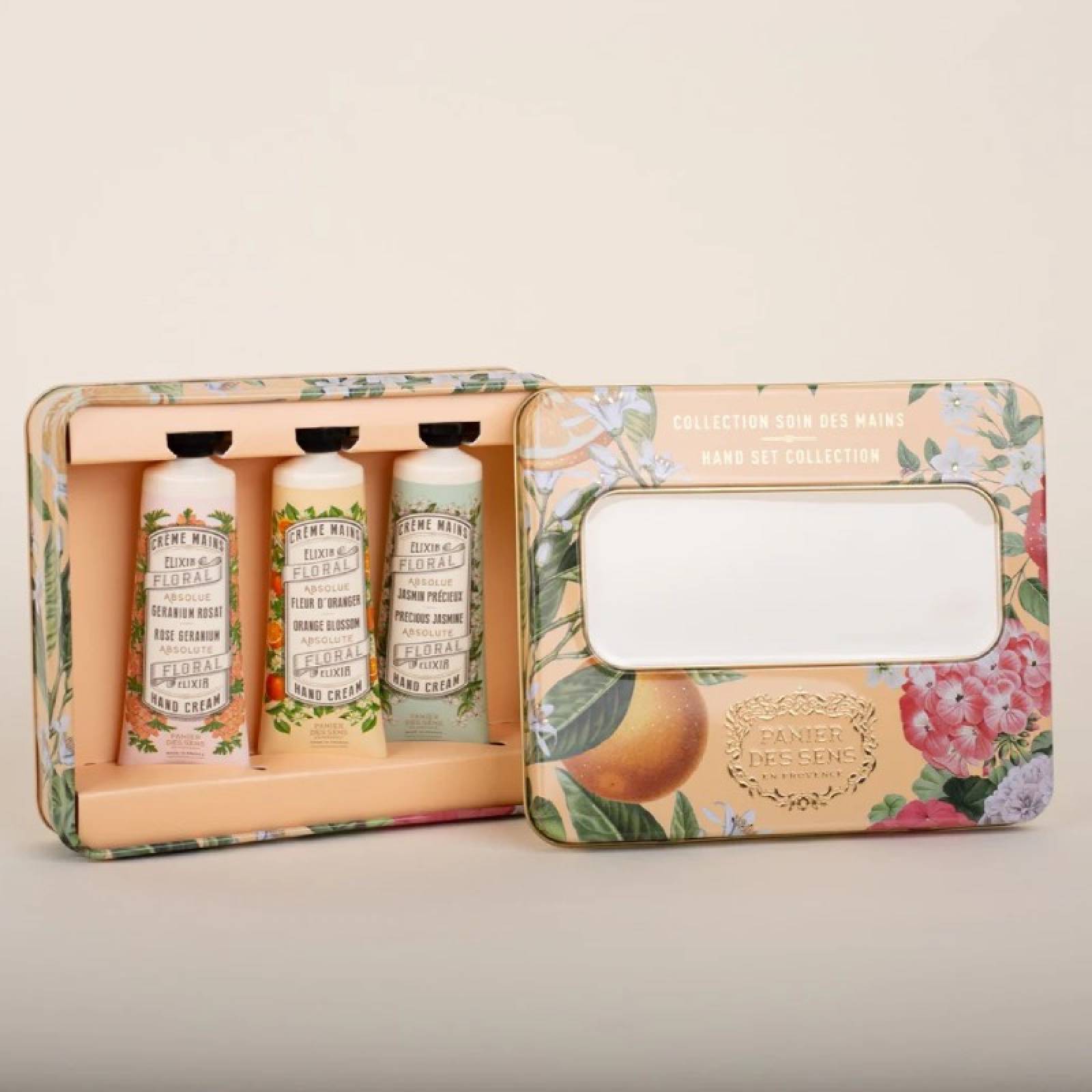 Hand Care Set With Tin - Jasmine, Orange Blossom & Rose