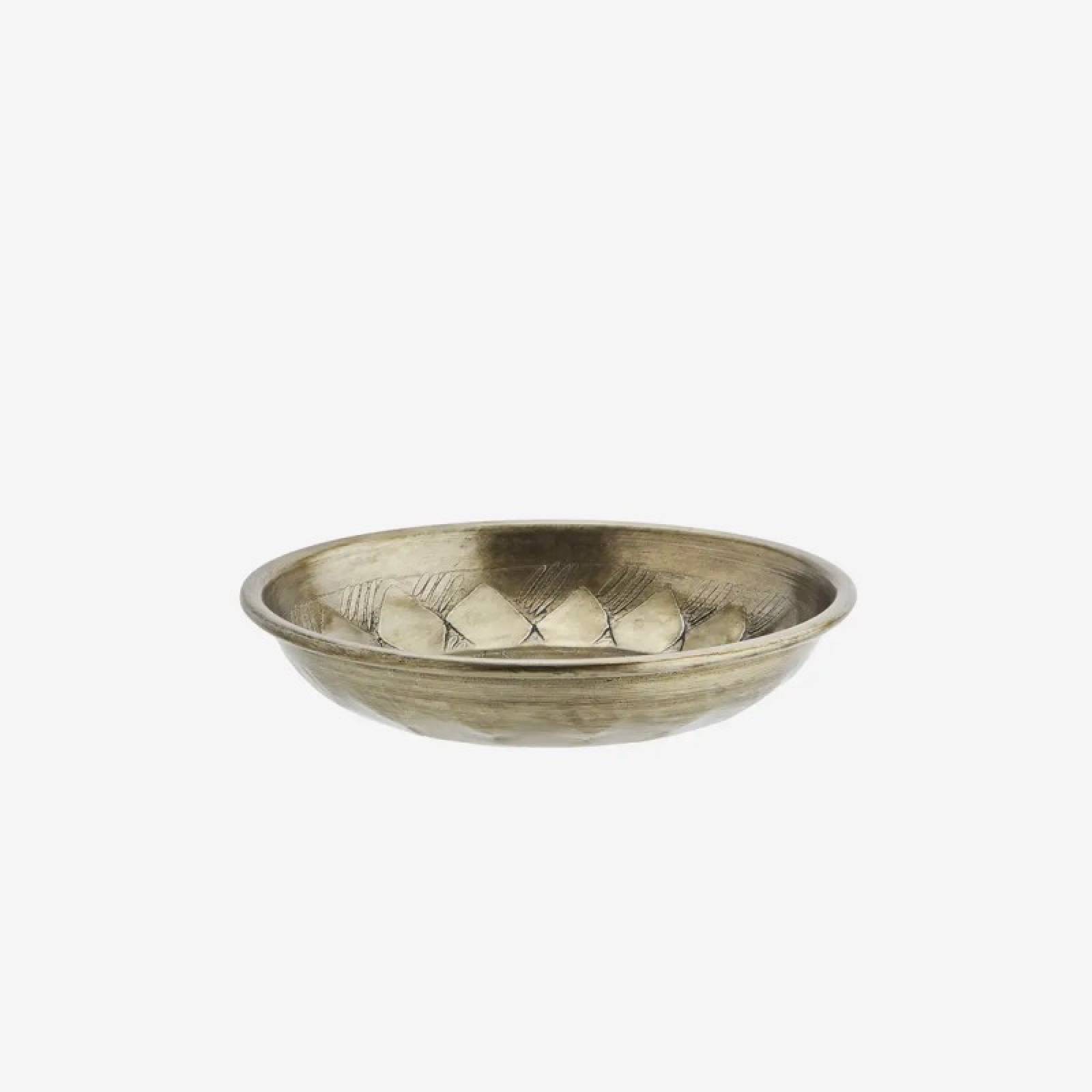 Hand Hammered Round Aluminium  Bowl