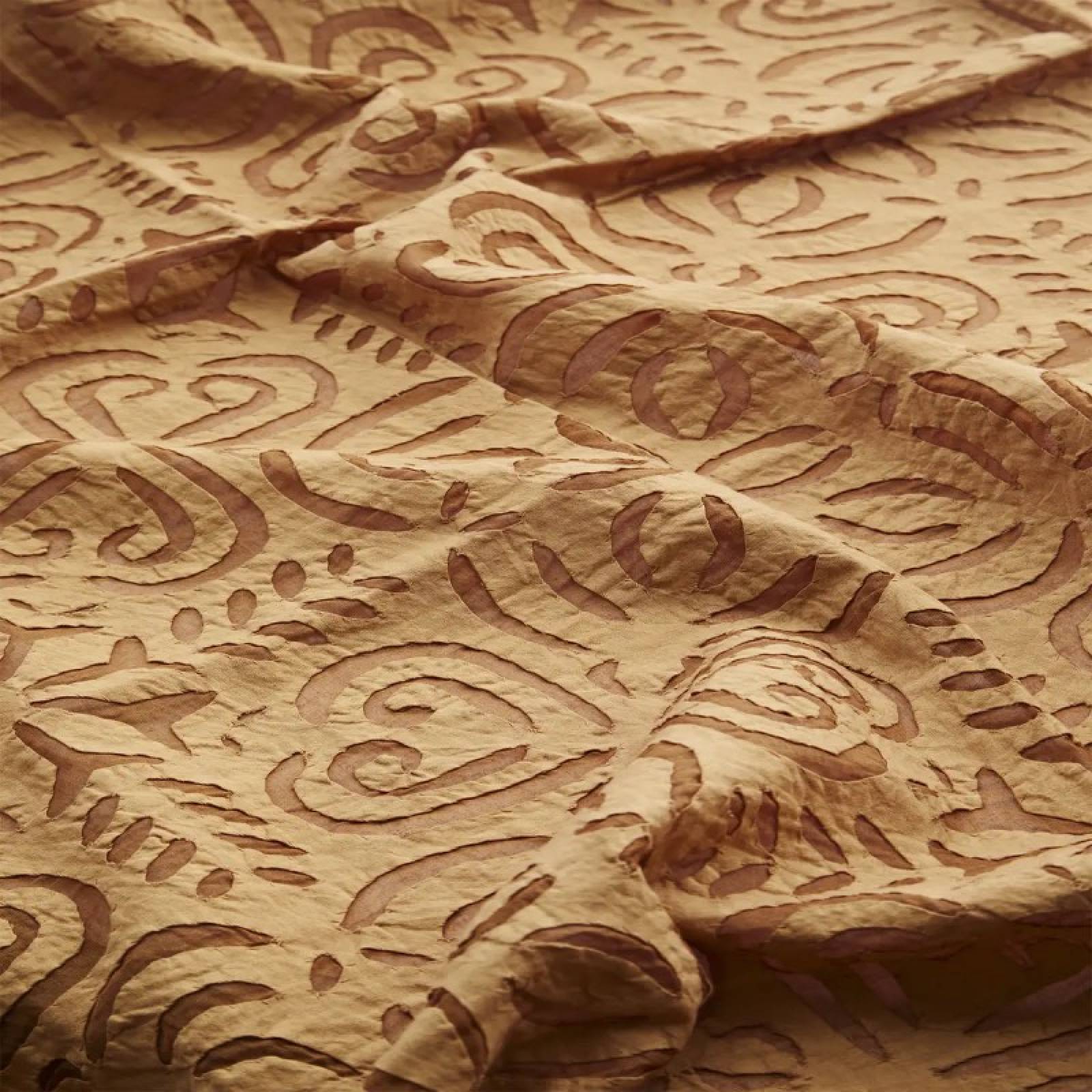 Handmade Cut Out Throw In Orange thumbnails
