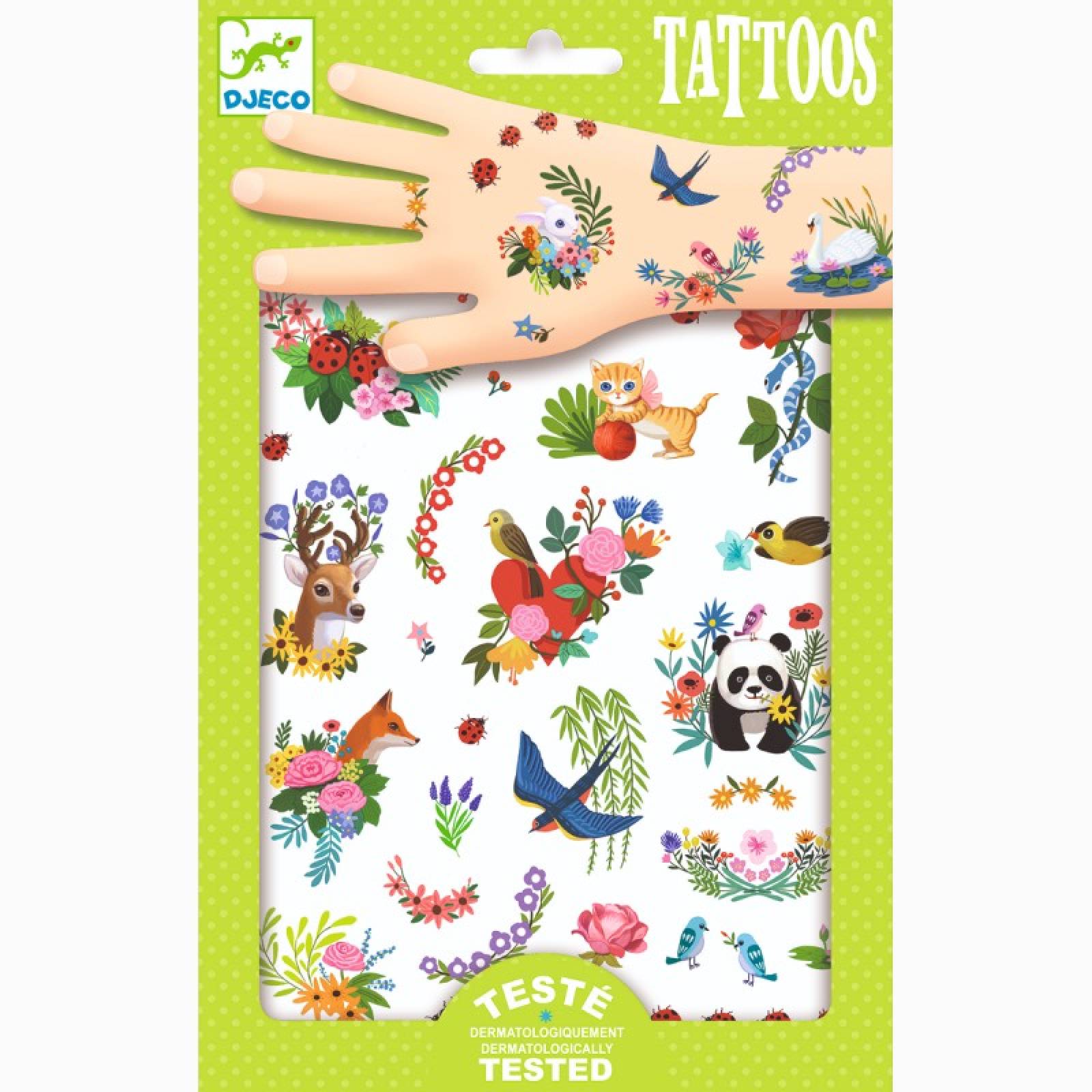 Happy Spring Temporary Tattoo Pack By Djeco 3+