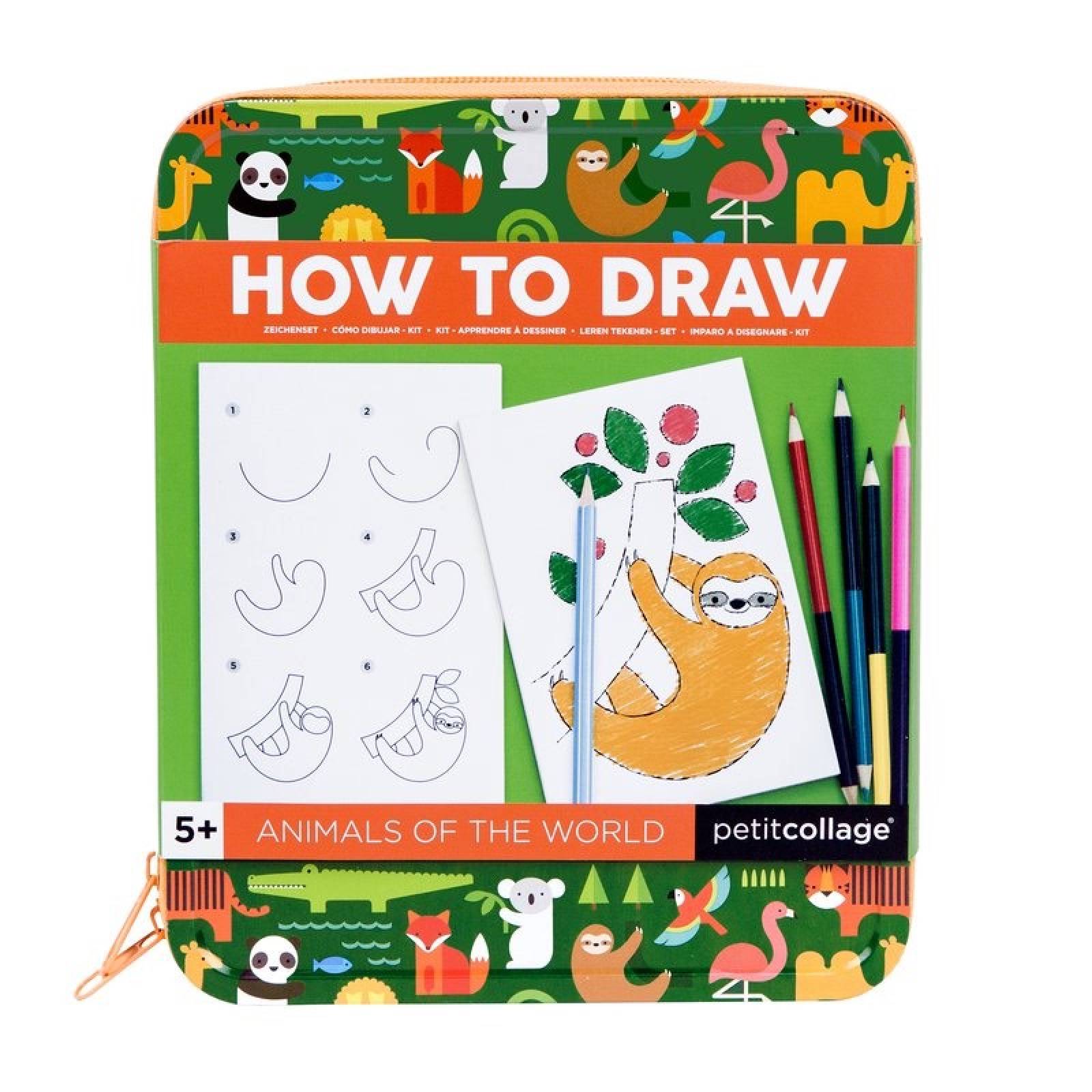 How To Draw Animals Of The World - Drawing Set 5+