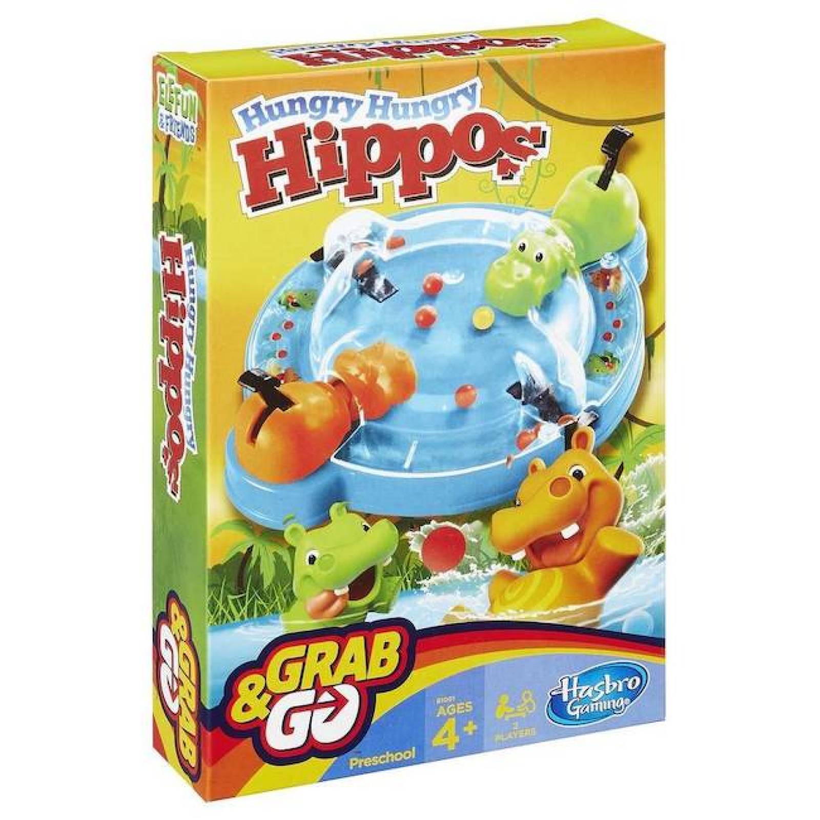 Hungry Hungry Hippos Grab & Go Travel Game 4+