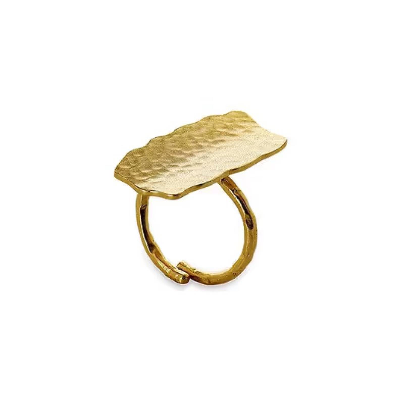 Huron Hammered Ring In Gold thumbnails