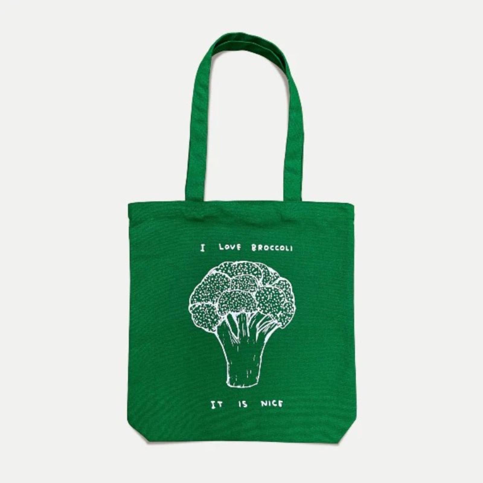 I Love Broccoli Tote Bag By David Shrigley