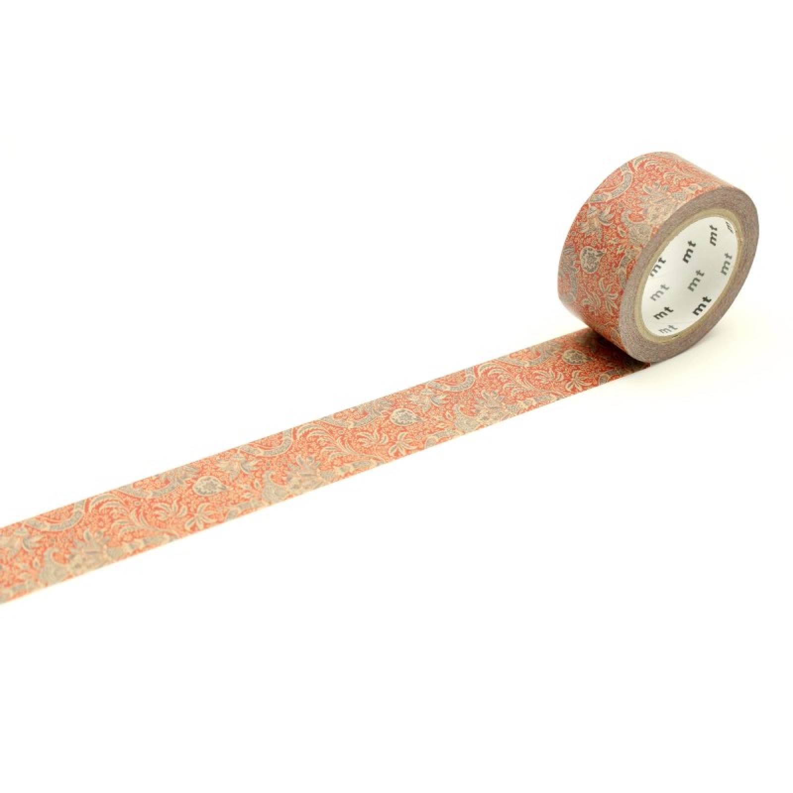 Indian Red William Morris - Roll Of Washi Masking Tape