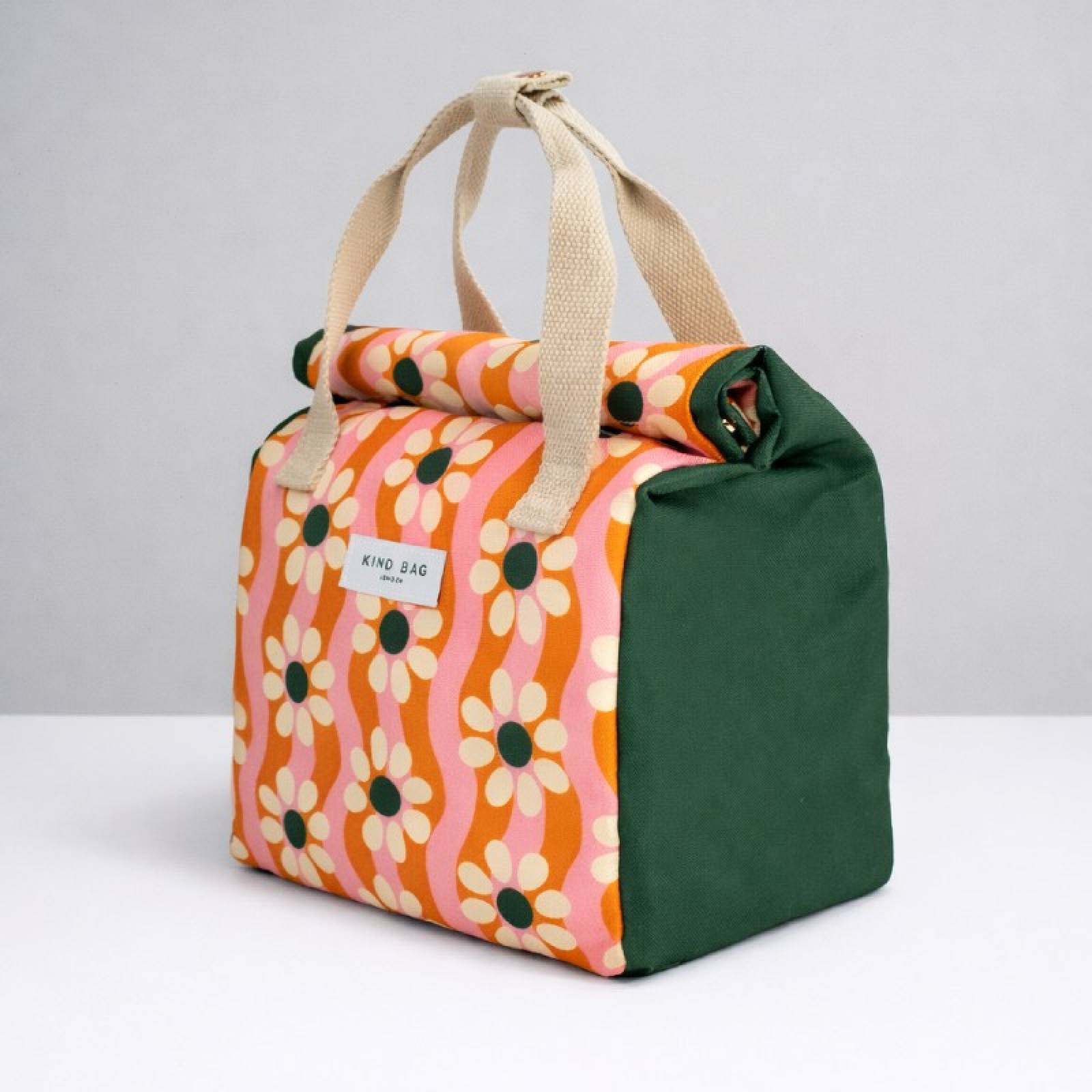 Insulated Recycled Lunch Bag - Wavy Daisy thumbnails