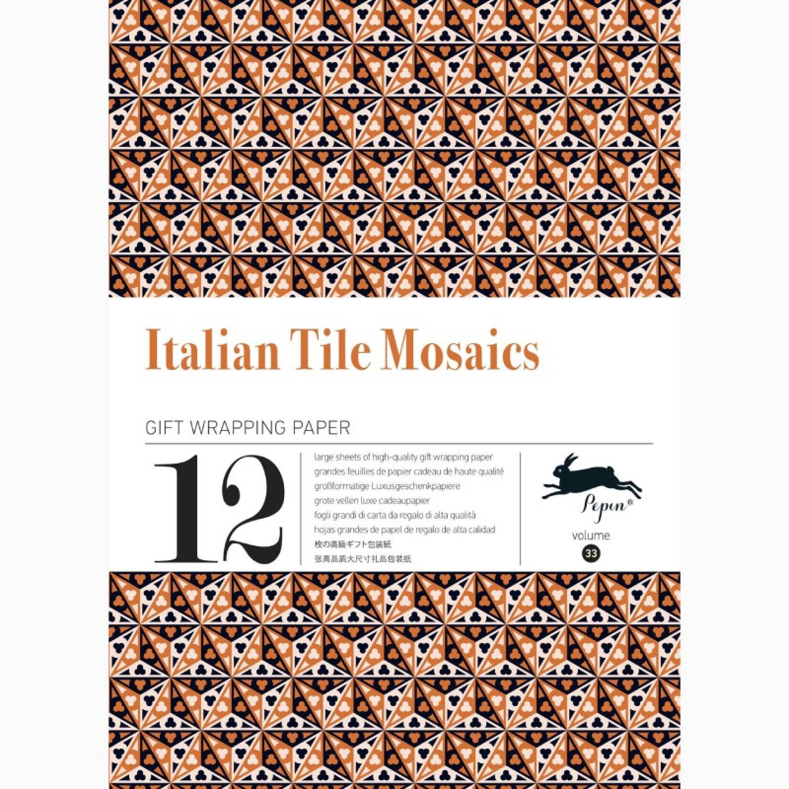Italian Tile Mosaics - Pepin Book Of Gift Wrap