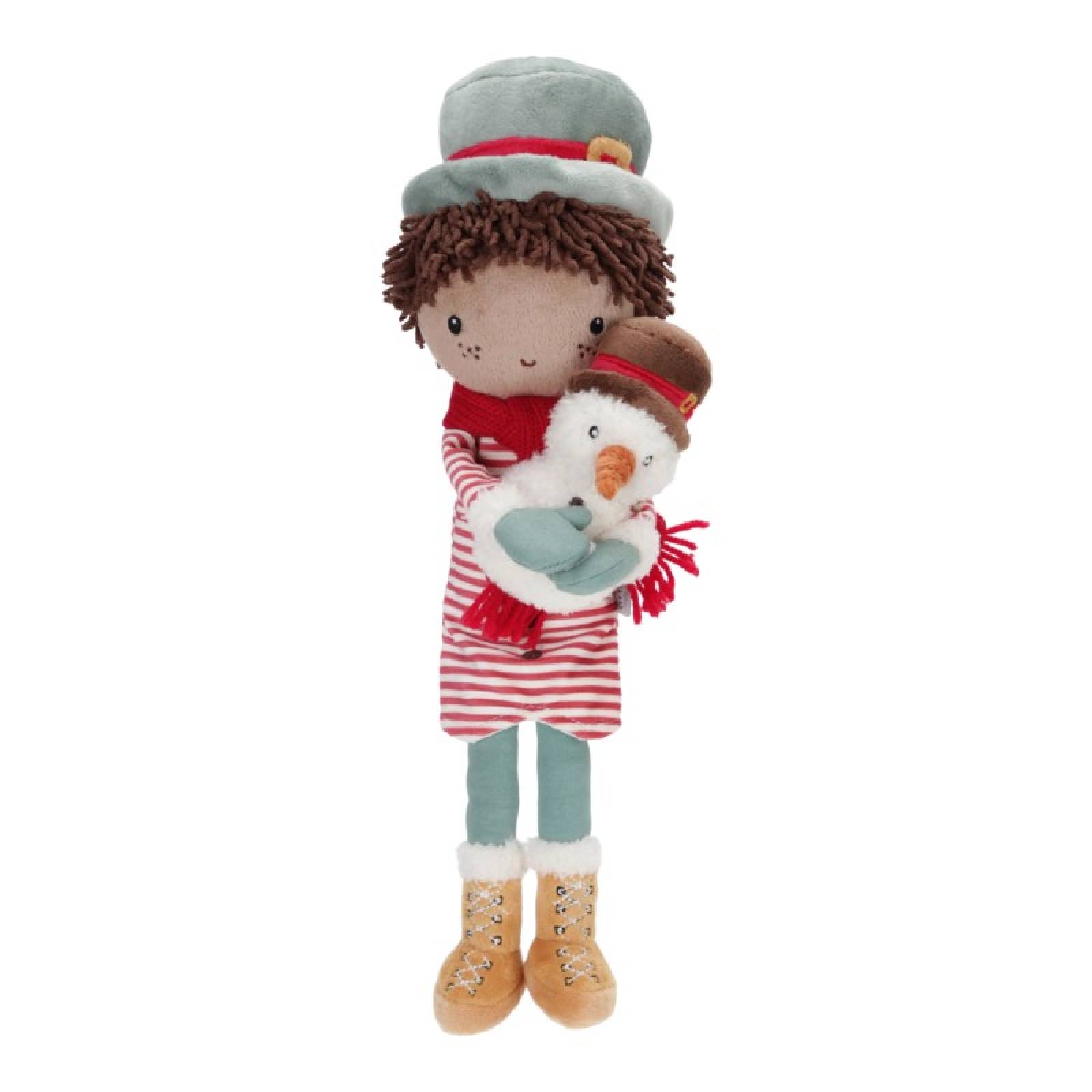 Jake Christmas Snowman Doll By Little Dutch 1+