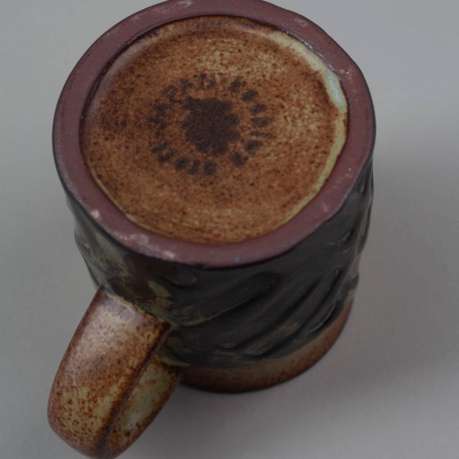 Japanese Ceramic Espresso Mug With Lines & Dots Pattern thumbnails