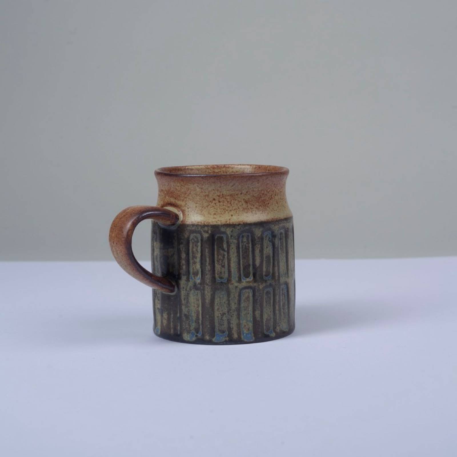 Japanese Ceramic Large Mug With Rectangle Pattern thumbnails