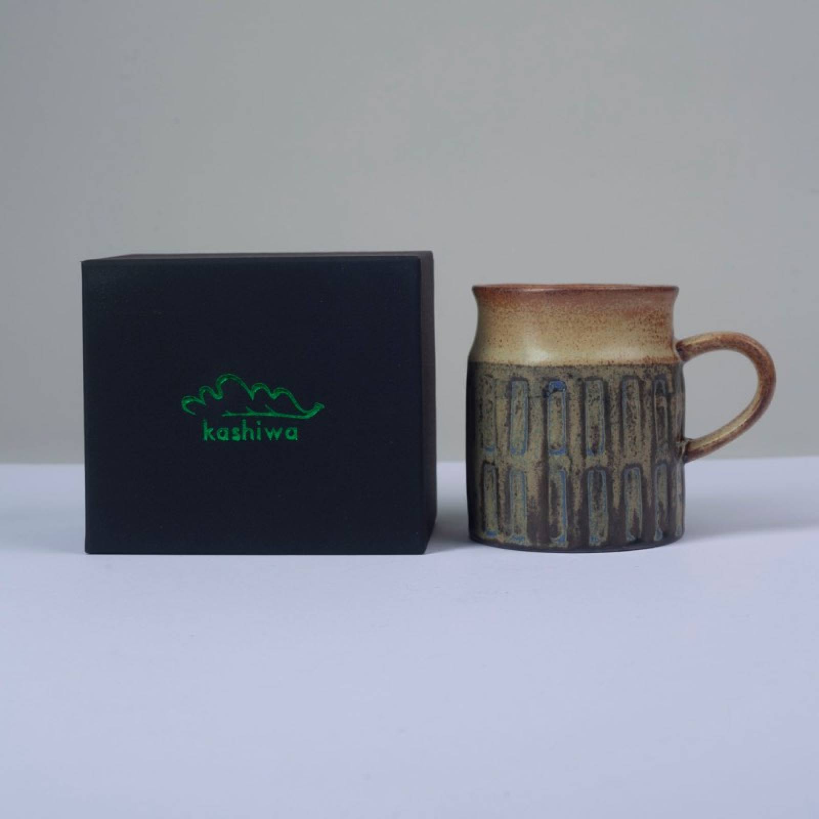 Japanese Ceramic Large Mug With Rectangle Pattern thumbnails