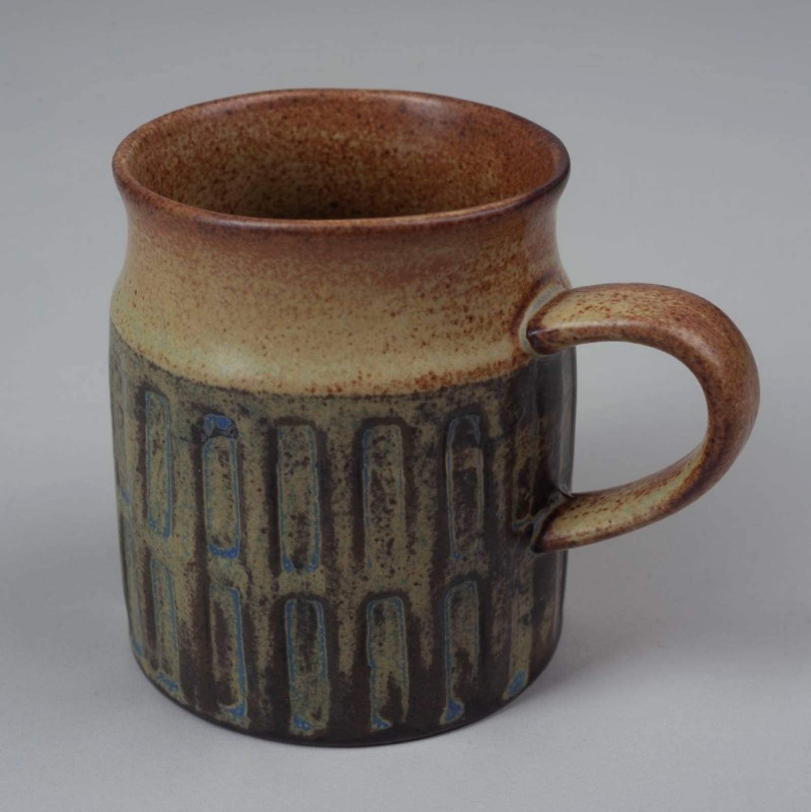 Japanese Ceramic Large Mug With Rectangle Pattern thumbnails