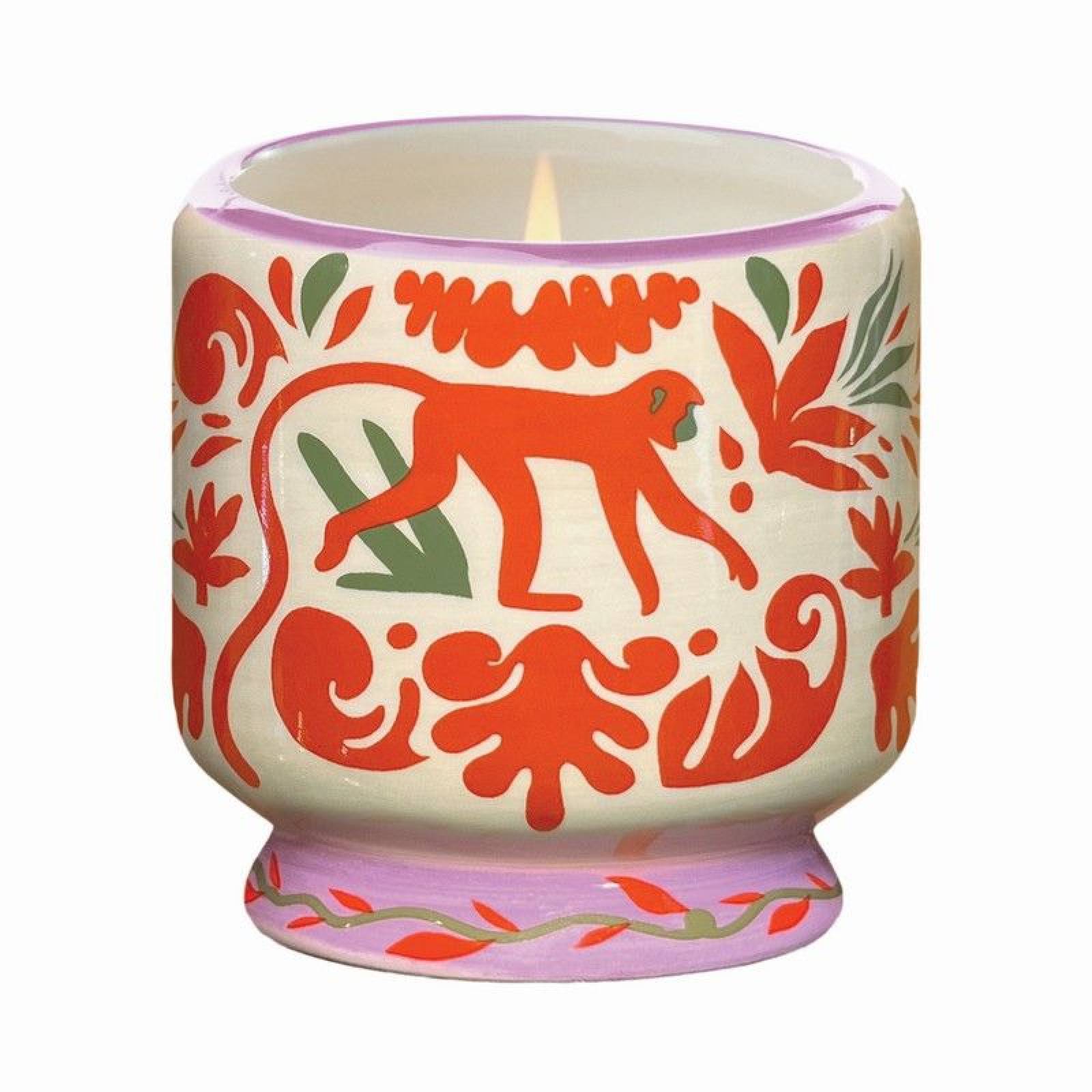 Jungle Print Ceramic Candle - Coconut & Amber thumbnails