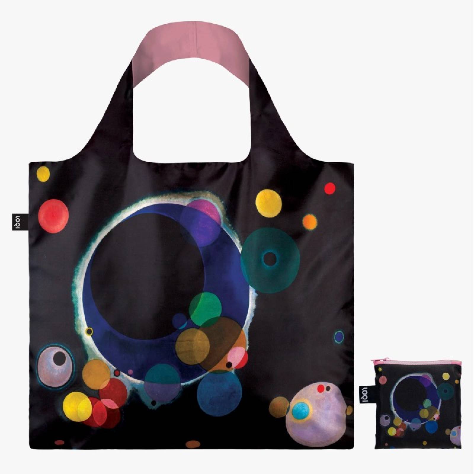 Kandinsky Several Circles - Eco Tote Bag With Pouch thumbnails