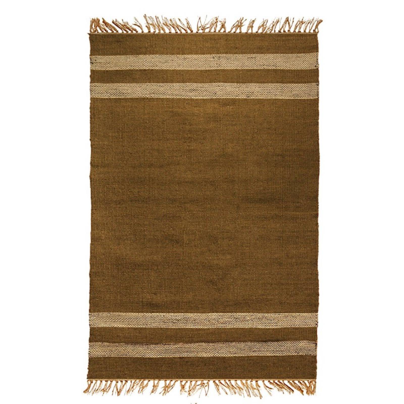 Kilim Jute Rug In Khaki 90x150cm