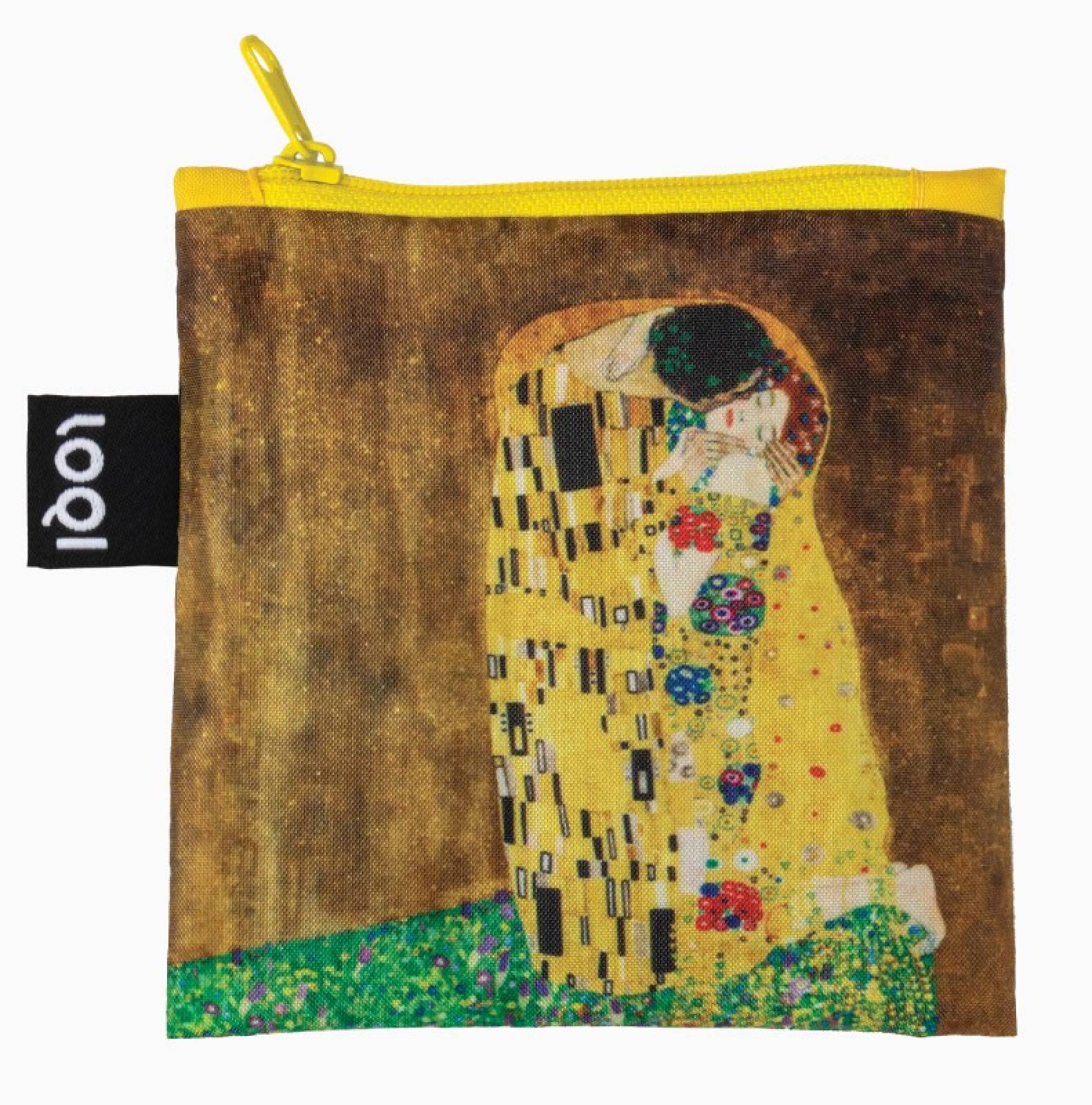 Klimt The Kiss -  Eco Tote Bag With Pouch thumbnails