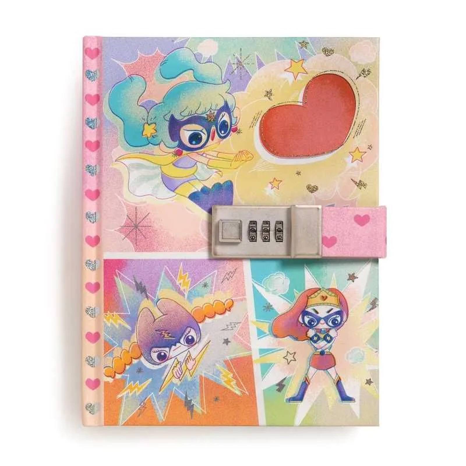 Lam Secret Notebook With Combination Lock By Djeco