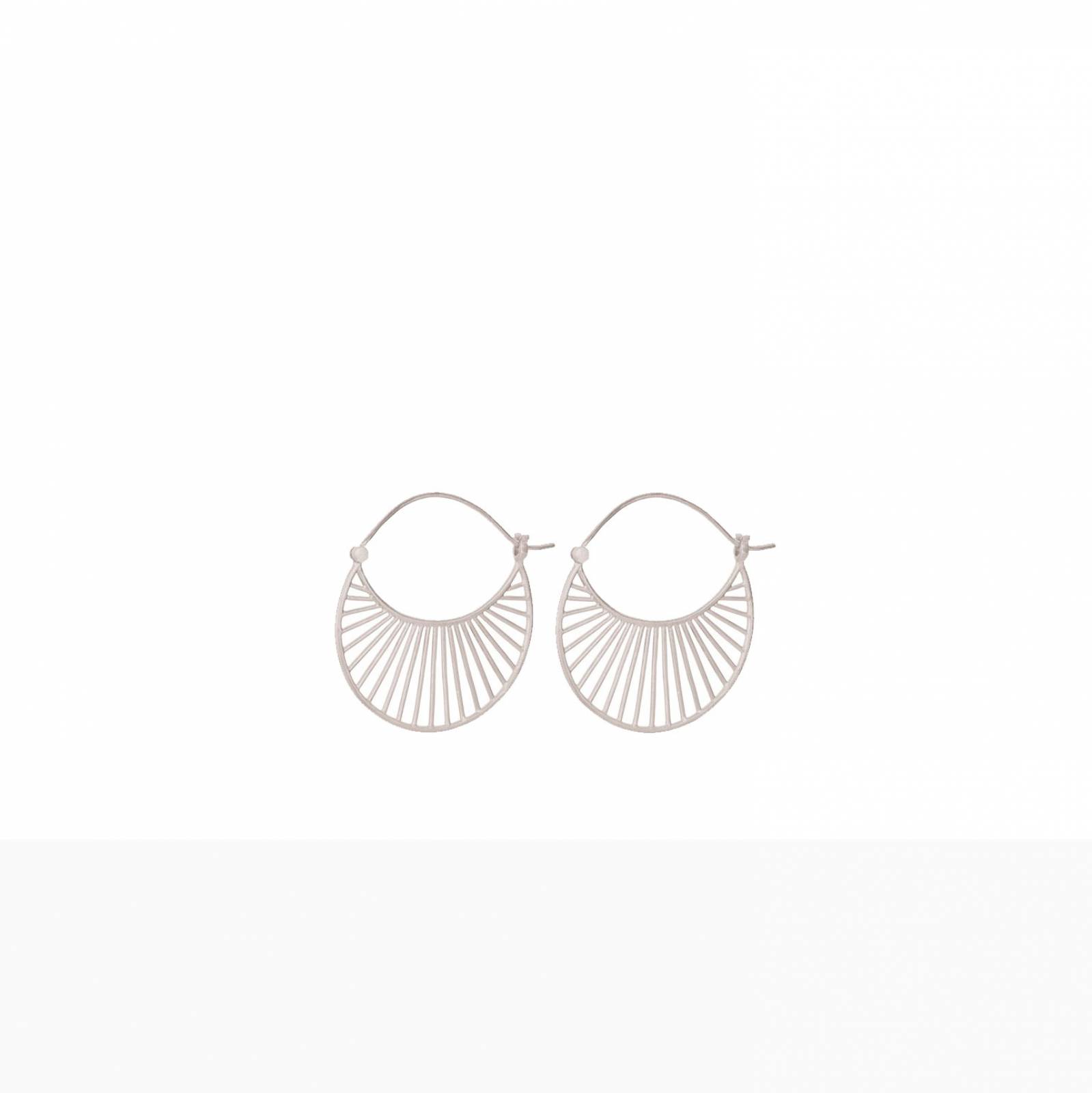 Large Daylight Hoop Earrings In Silver By Pernille Corydon