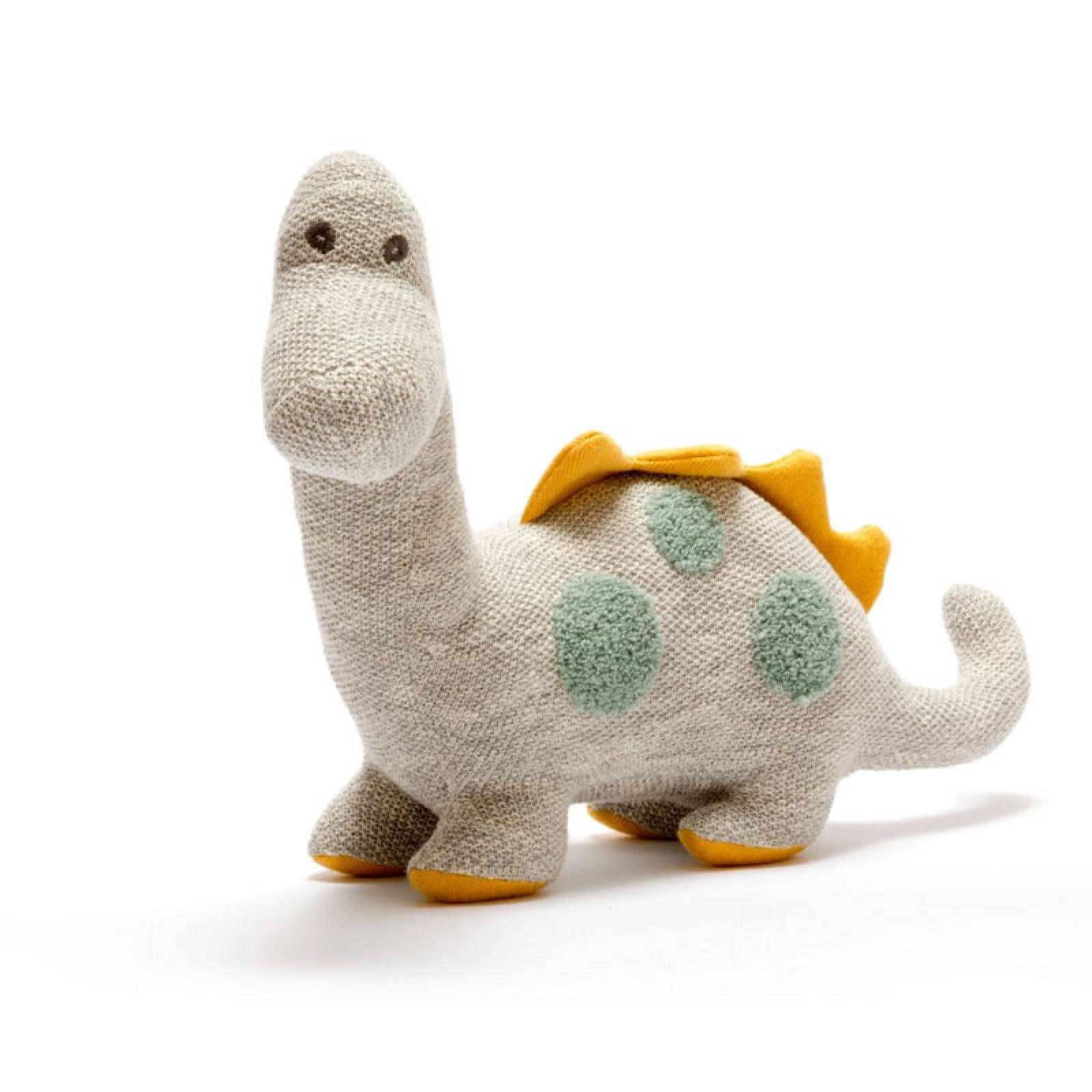 Large Diplodocus Knitted Cotton Soft Toy 0+