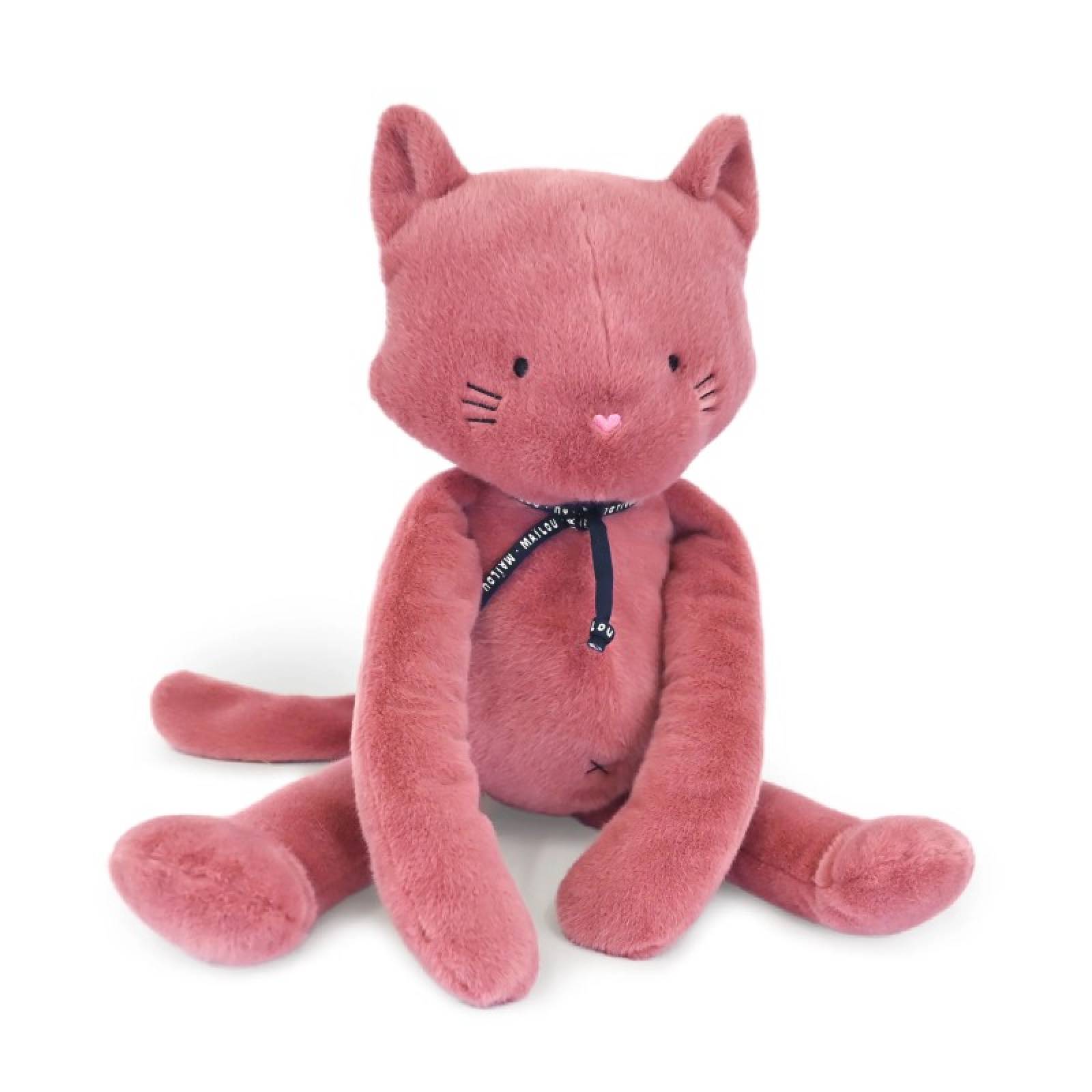 Large Meloe Cat In Rose Soft Toy 0+