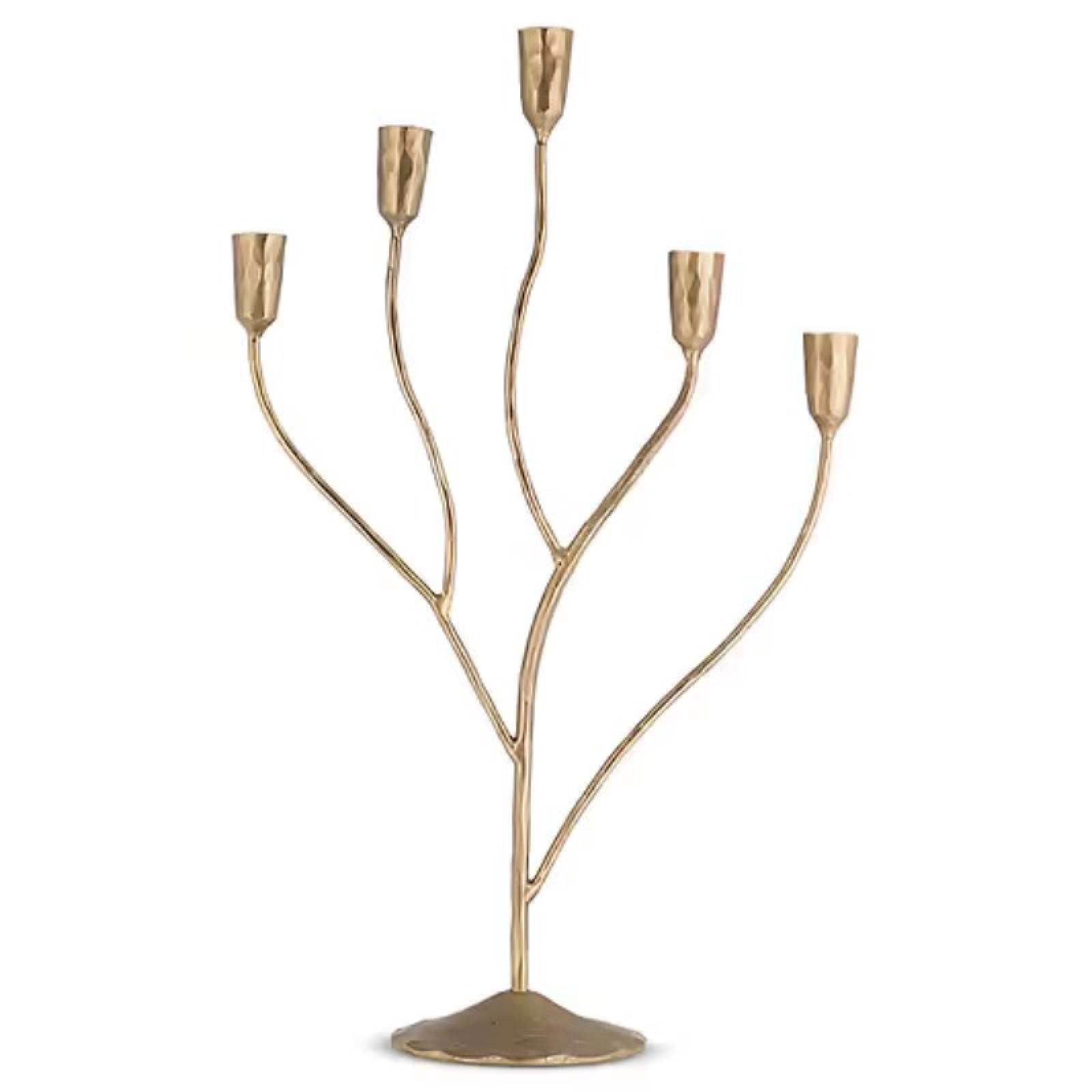 Large Palani Candelabra In Antique Brass thumbnails