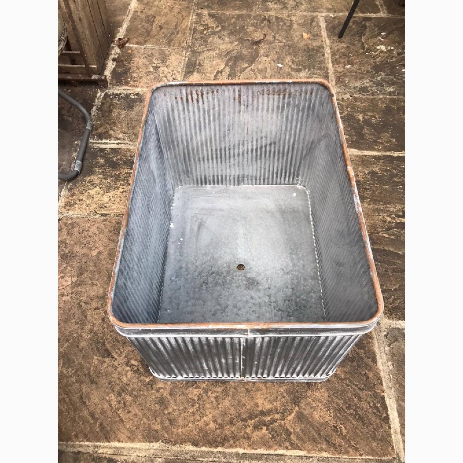 Large Rectangular Zinc Planter H:38cm thumbnails