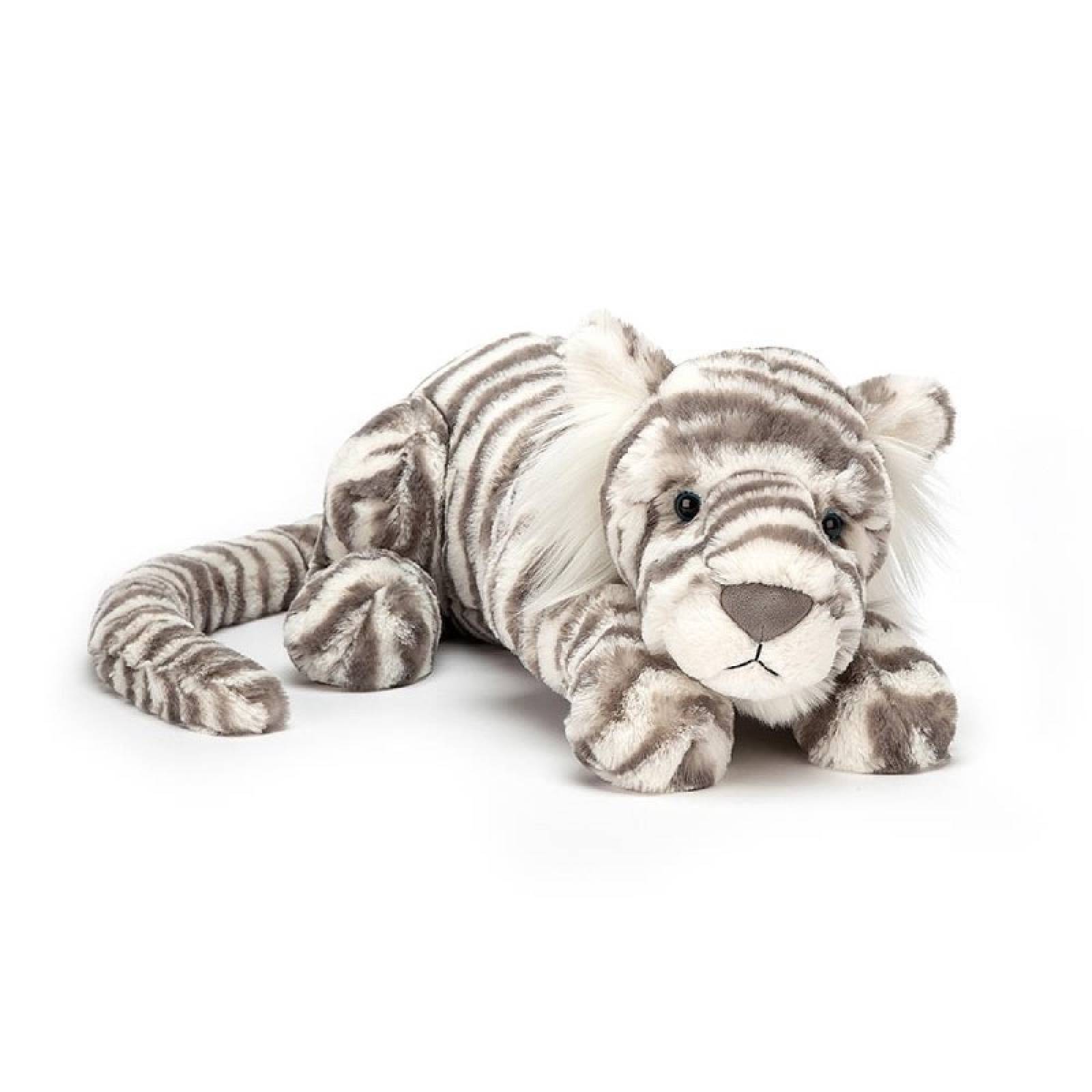 Large Sacha Snow Tiger Soft Toy By Jellycat 1+