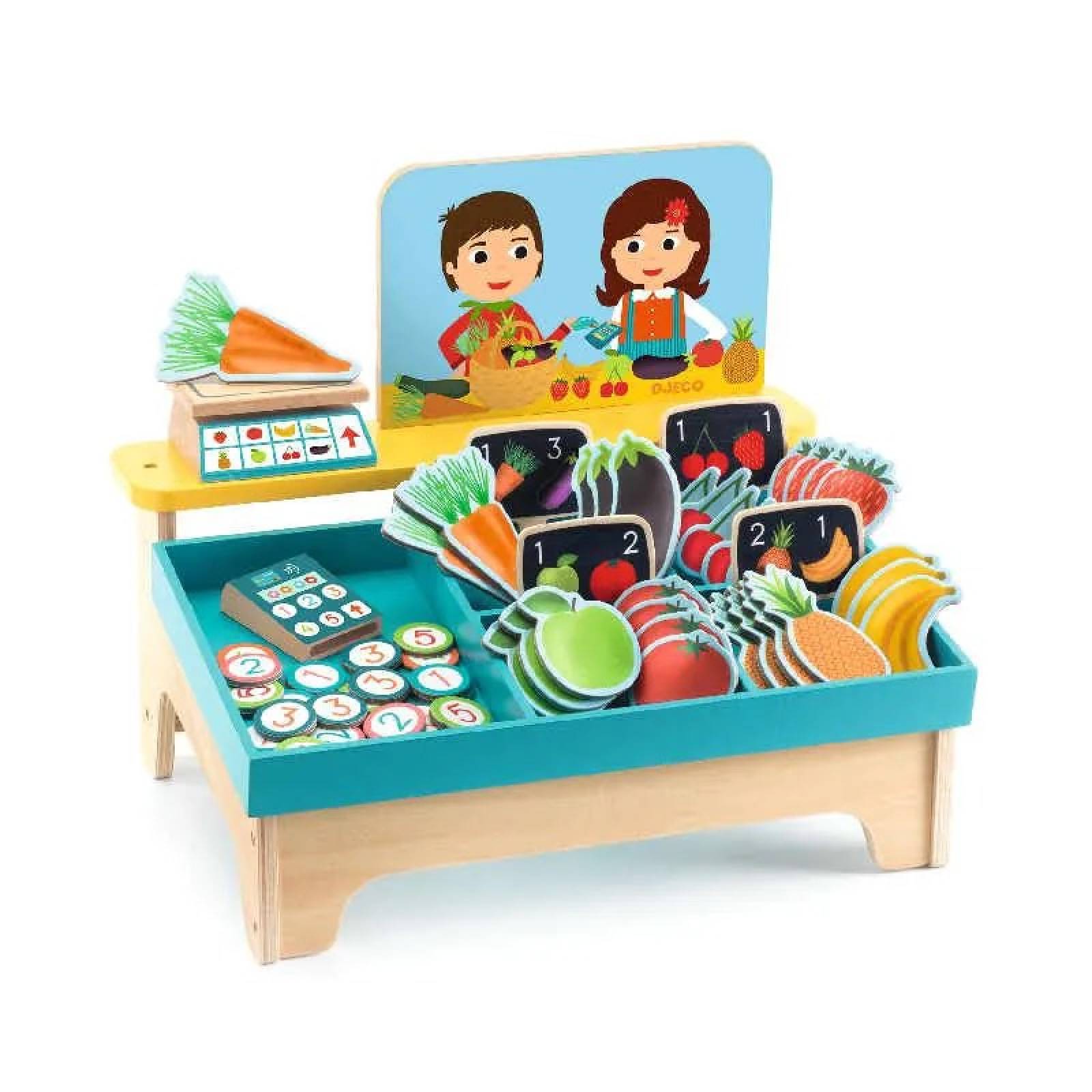 Lea & Milo Little Market Play Set By Djeco 4+ thumbnails