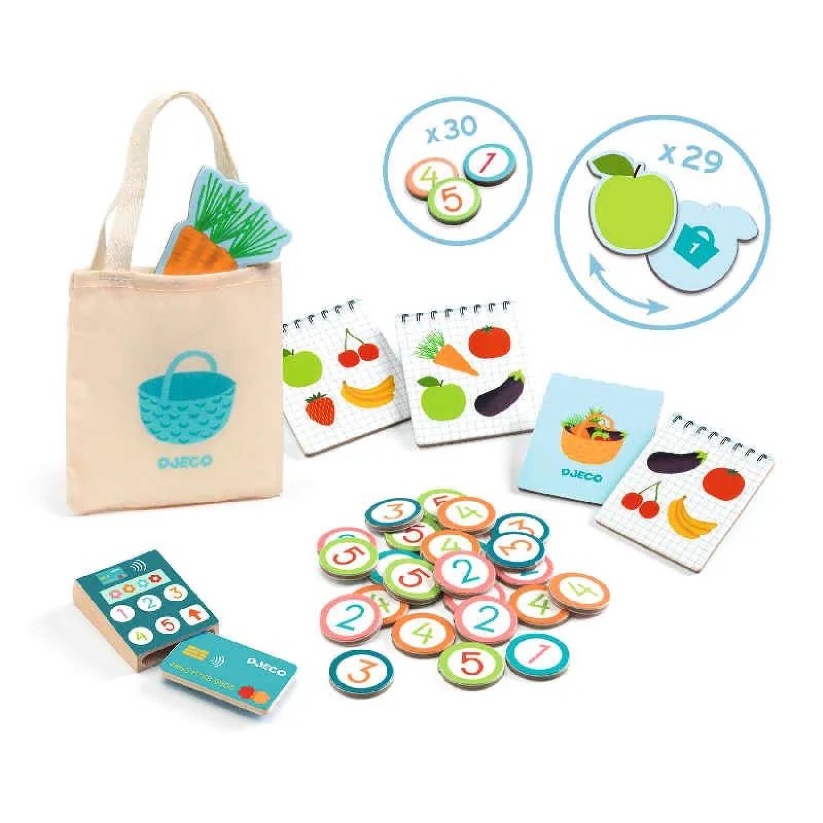 Lea & Milo Little Market Play Set By Djeco 4+ thumbnails