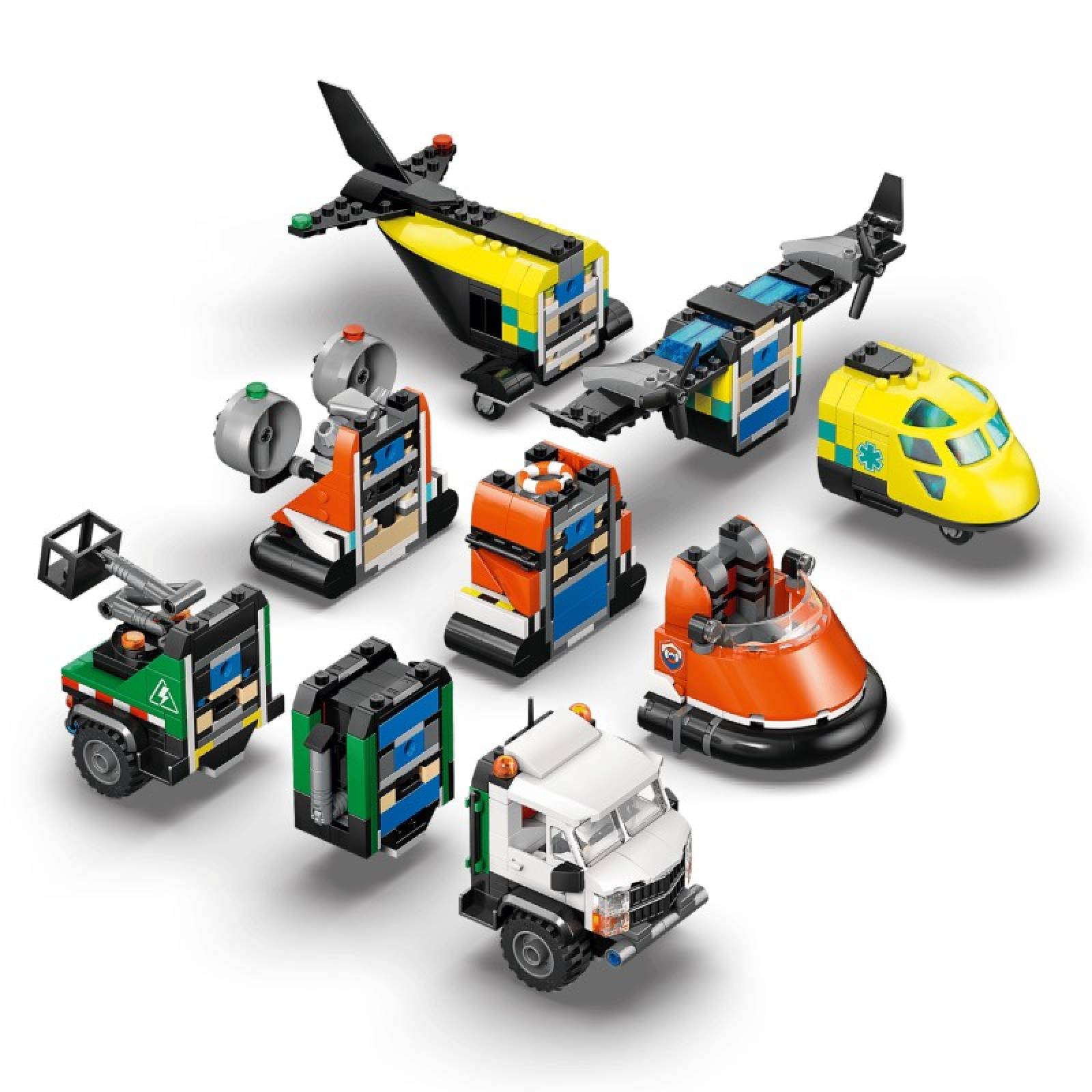 LEGO City Airplane, Service Truck & Hovercraft Remix 60505 7+ thumbnails