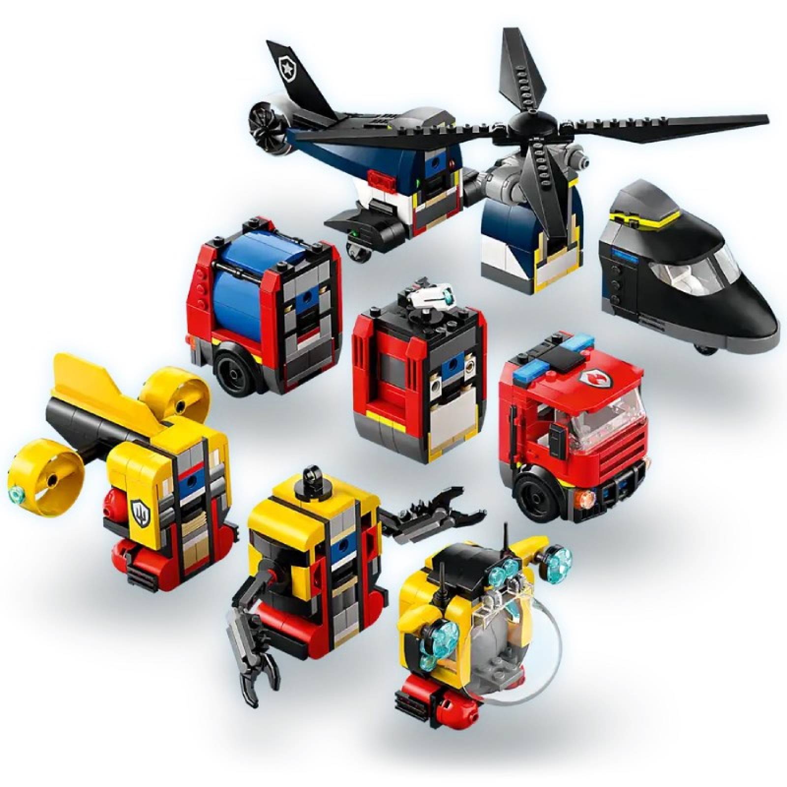 LEGO City Helicopter, Fire Truck & Submarine Remix 60462 7+ thumbnails