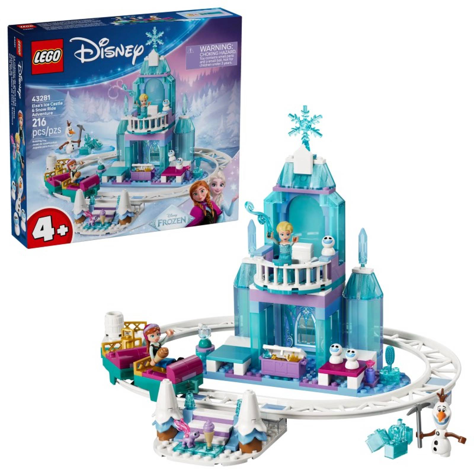 LEGO Disney Elsa's Ice Castle & Snow Ride Adventure 43281 4+
