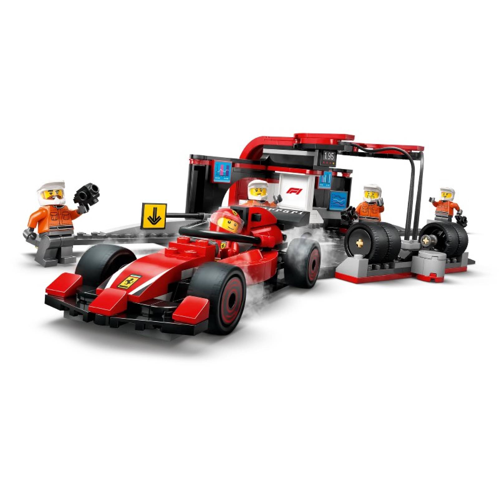 LEGO F1® Pit Stop & Pit Crew with Ferrari Car 60443 6+ thumbnails