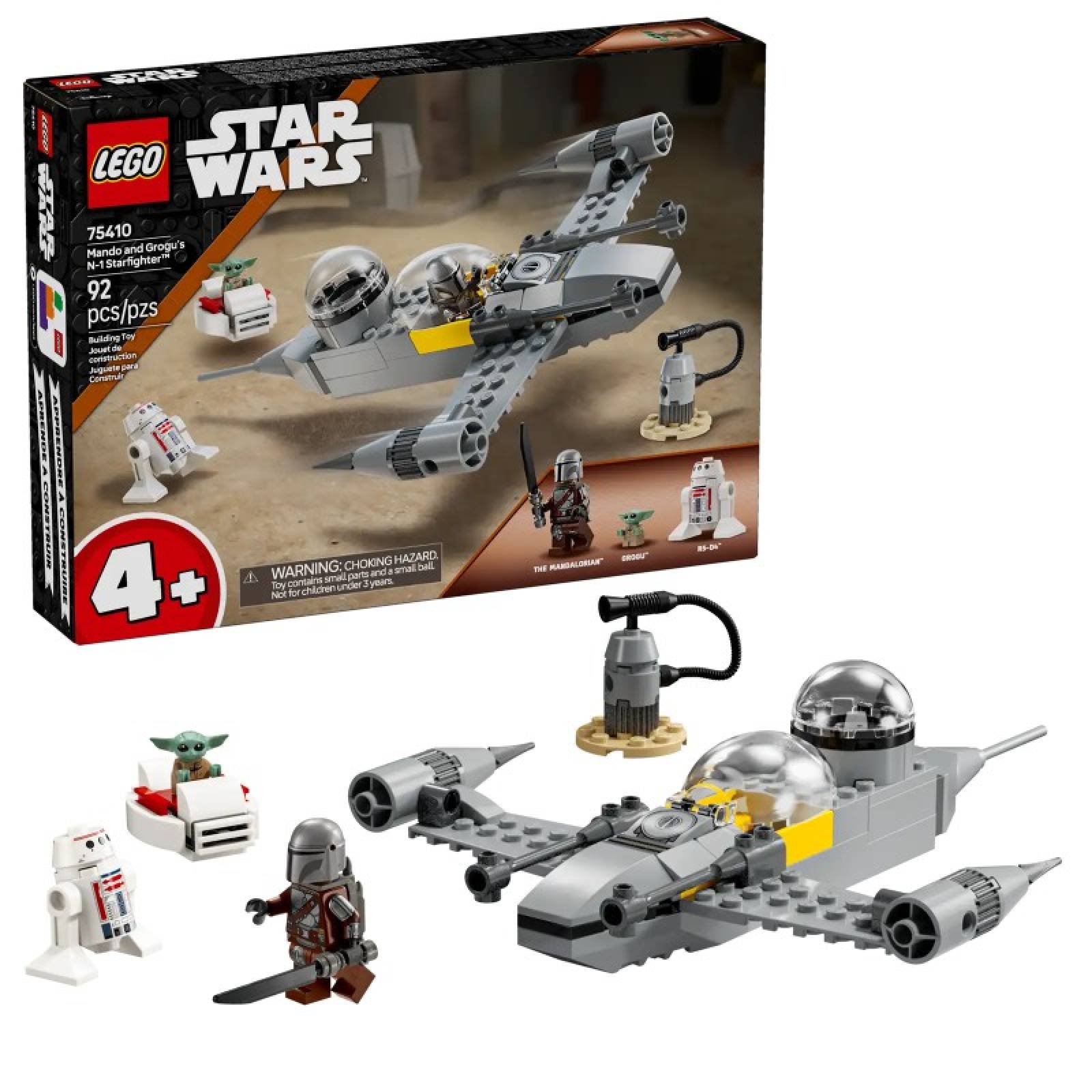 LEGO Star Wars Mando & Grogu's N-1 Starfighter 75410 4+