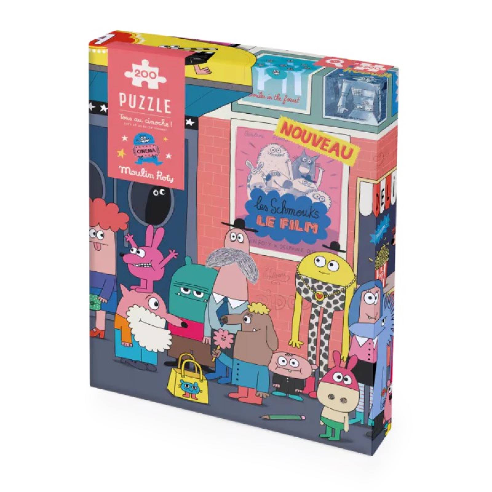 Let's Go To The Movies 200 Piece Jigsaw Puzzle By Moulin Roty