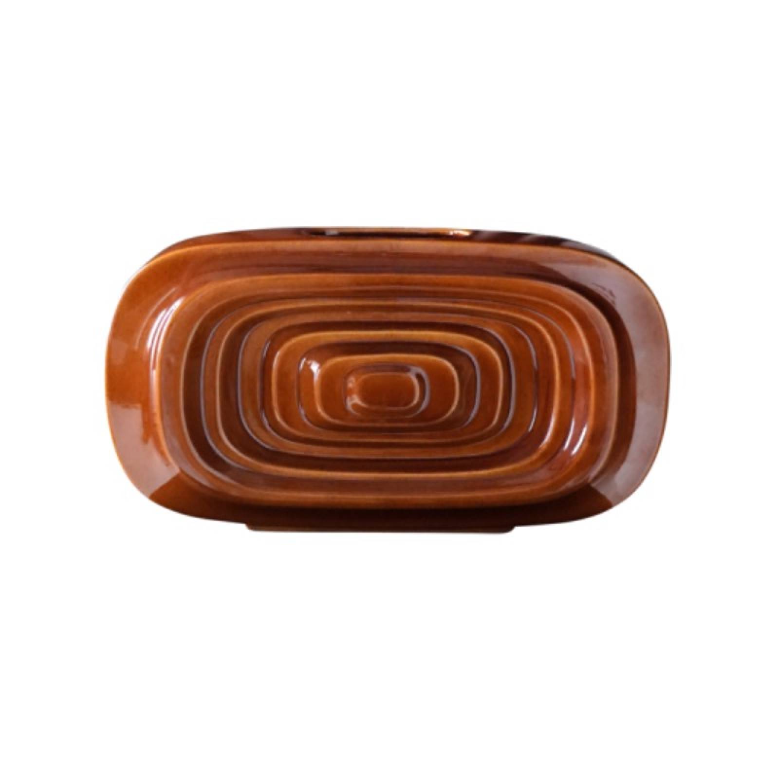 Lexi Ceramic Vase In Caramel