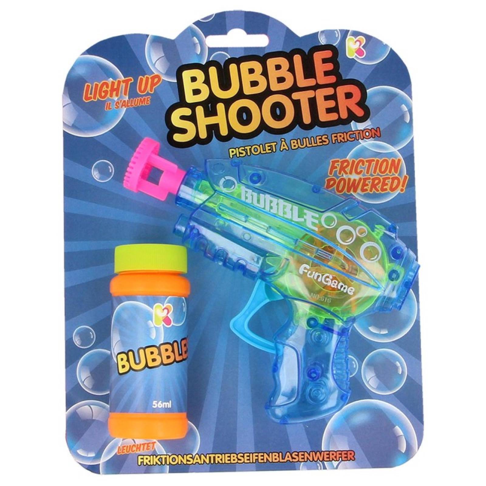 Light Up Friction Powered Bubble Gun 3+
