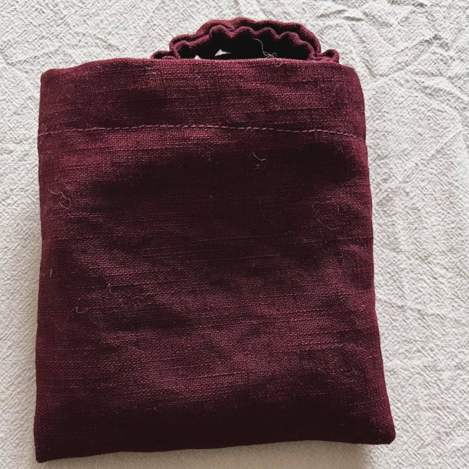 Linen Sleep Mask In Mulberry thumbnails