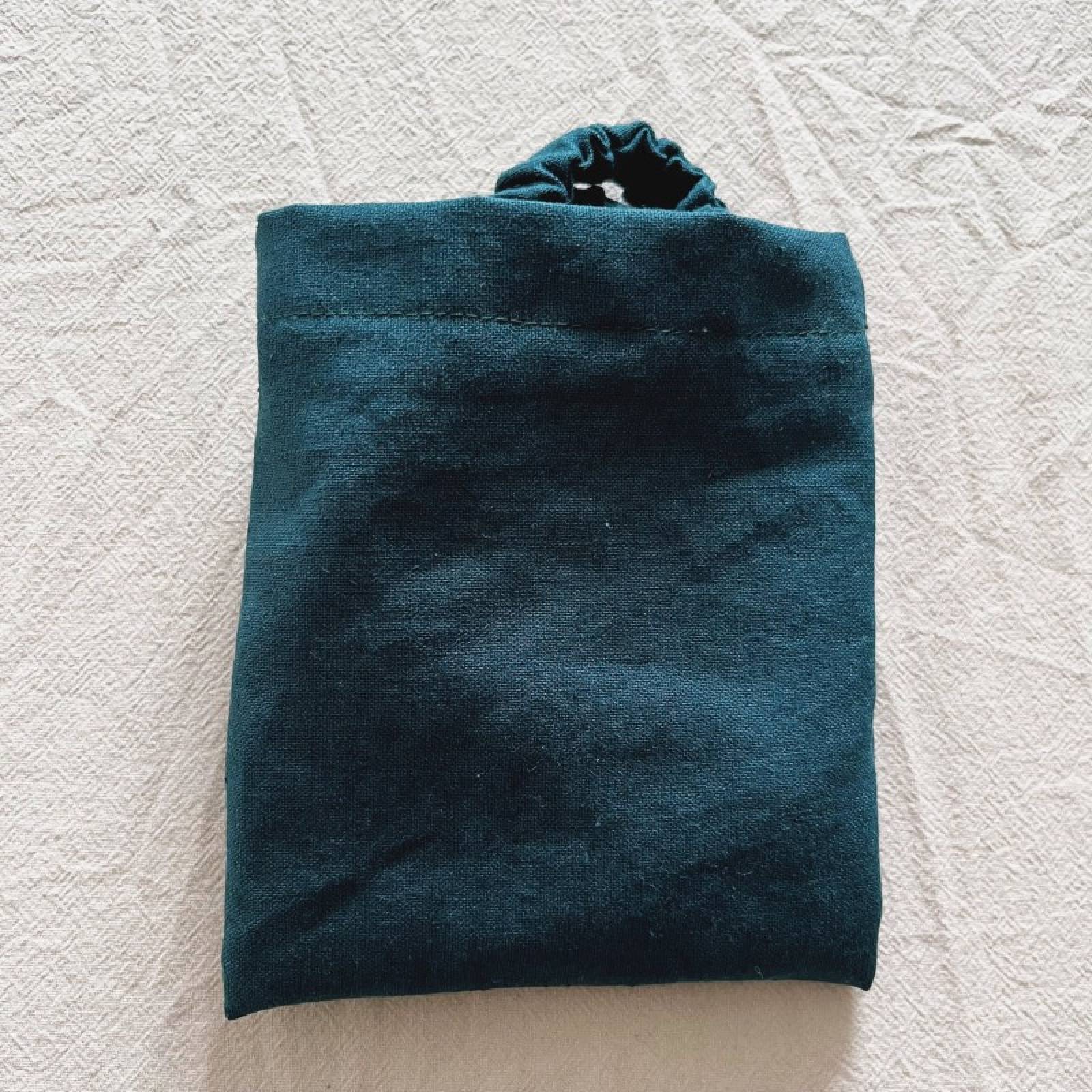 Linen Sleep Mask In Teal Green thumbnails