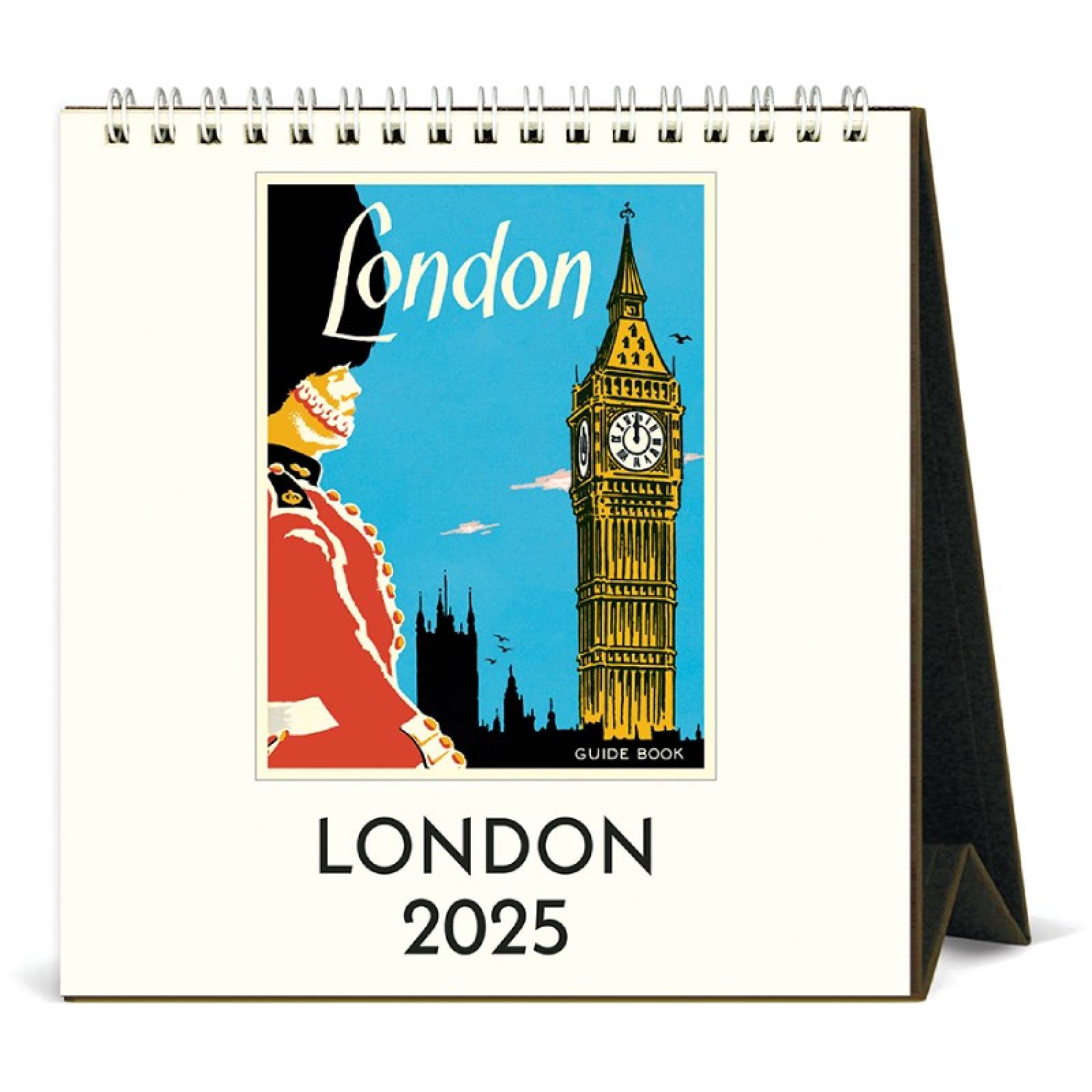 London Desktop Calendar by Cavallini 2025