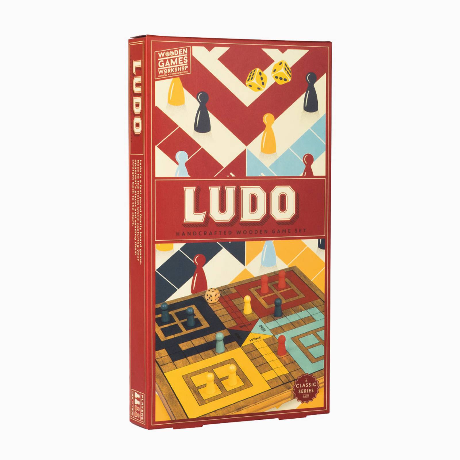 Ludo - Handcrafted Wooden Board Game 3+