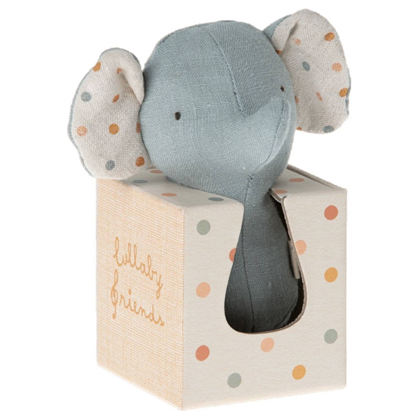 Lullaby Friends Elephant Rattle By Maileg 0+ thumbnails