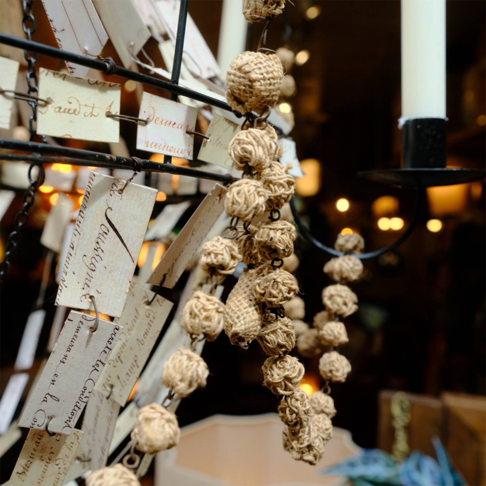 Manuscript Paper and Metal Chandelier Light thumbnails