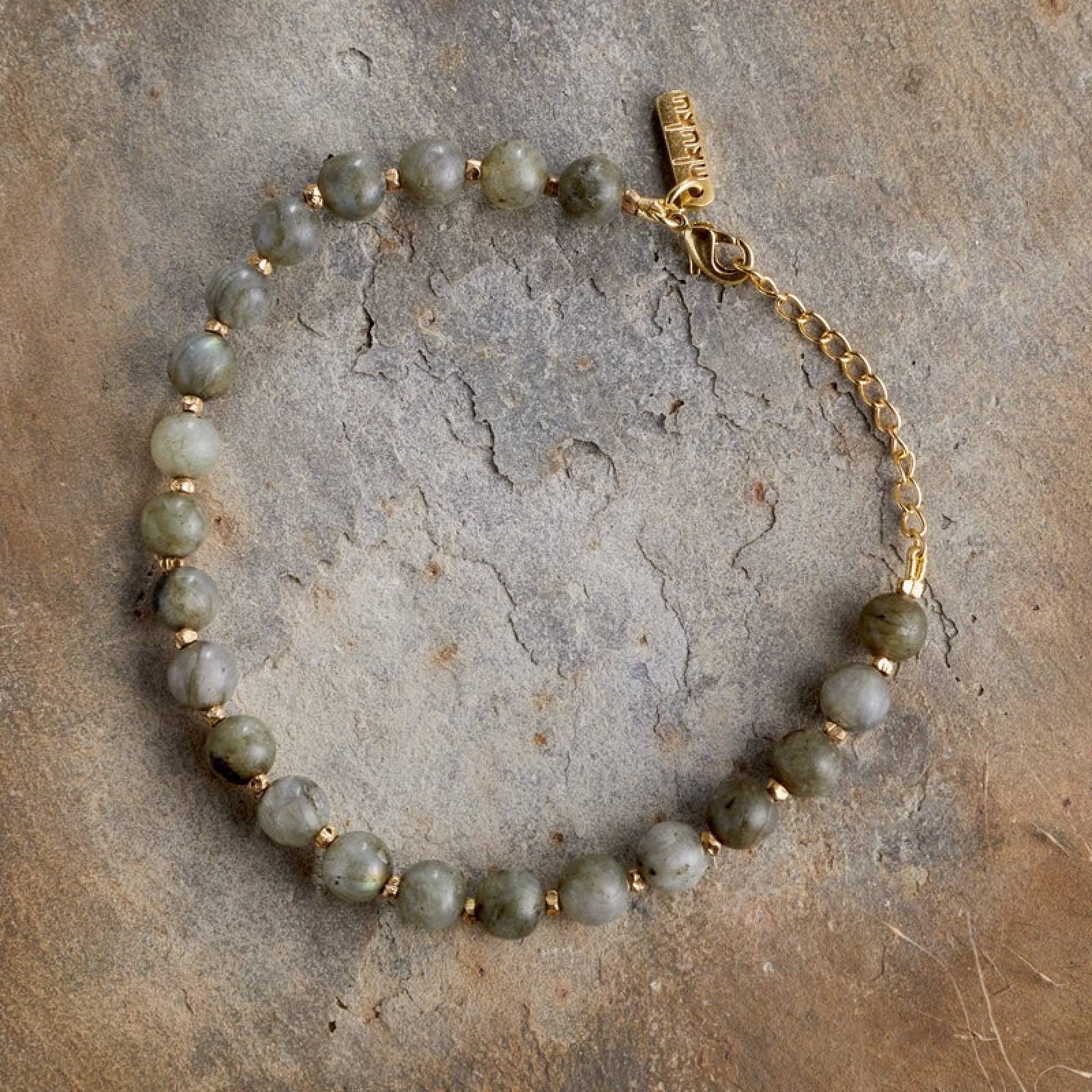 Marai Bracelet In Labradorite & Gold