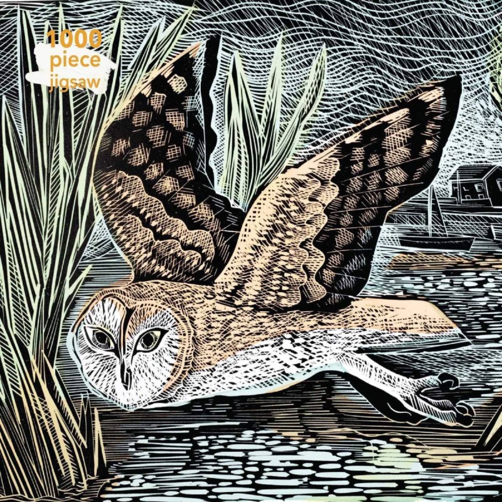 Marsh Owl By Angela Harding - 1000 Piece Jigsaw Puzzle