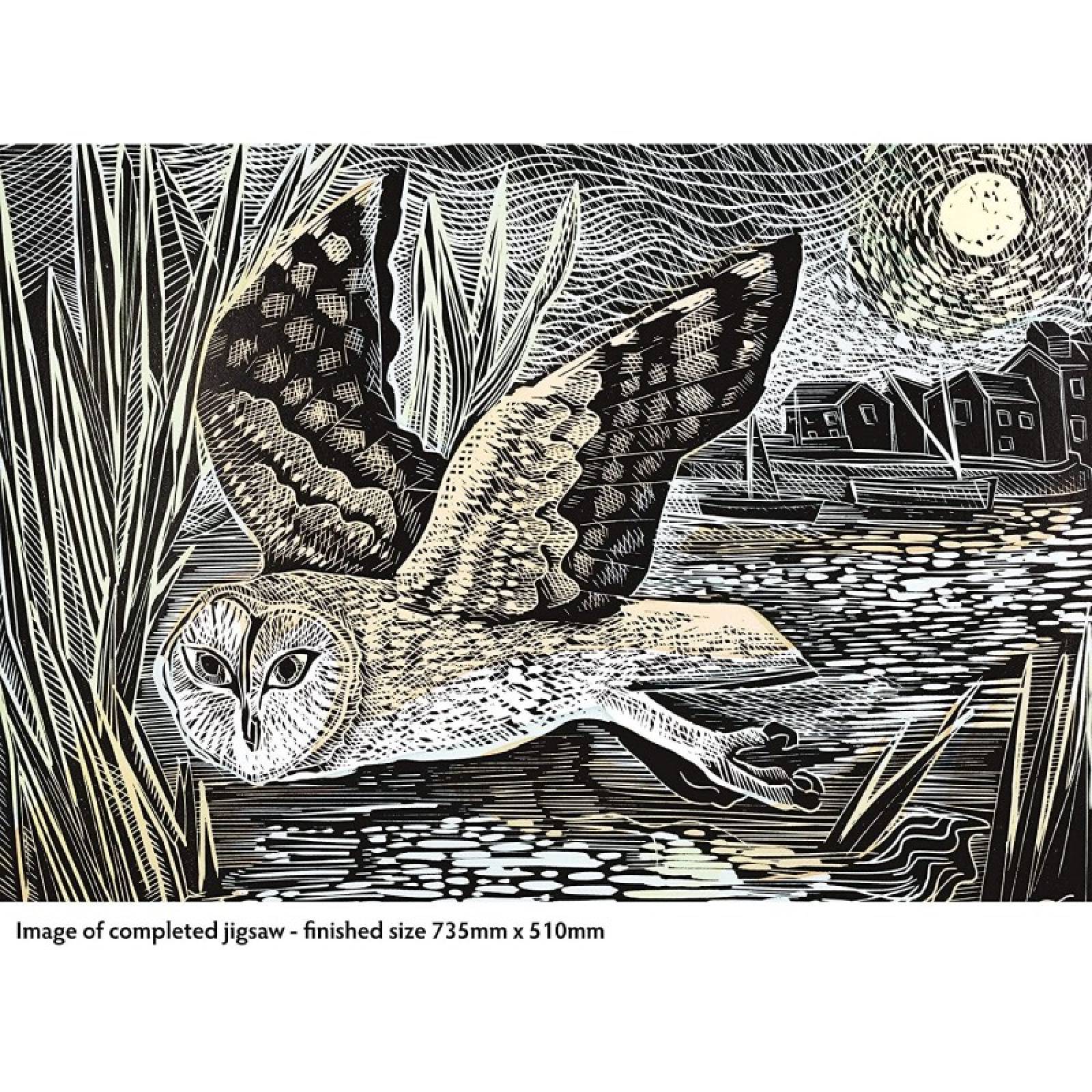 Marsh Owl By Angela Harding - 1000 Piece Jigsaw Puzzle thumbnails