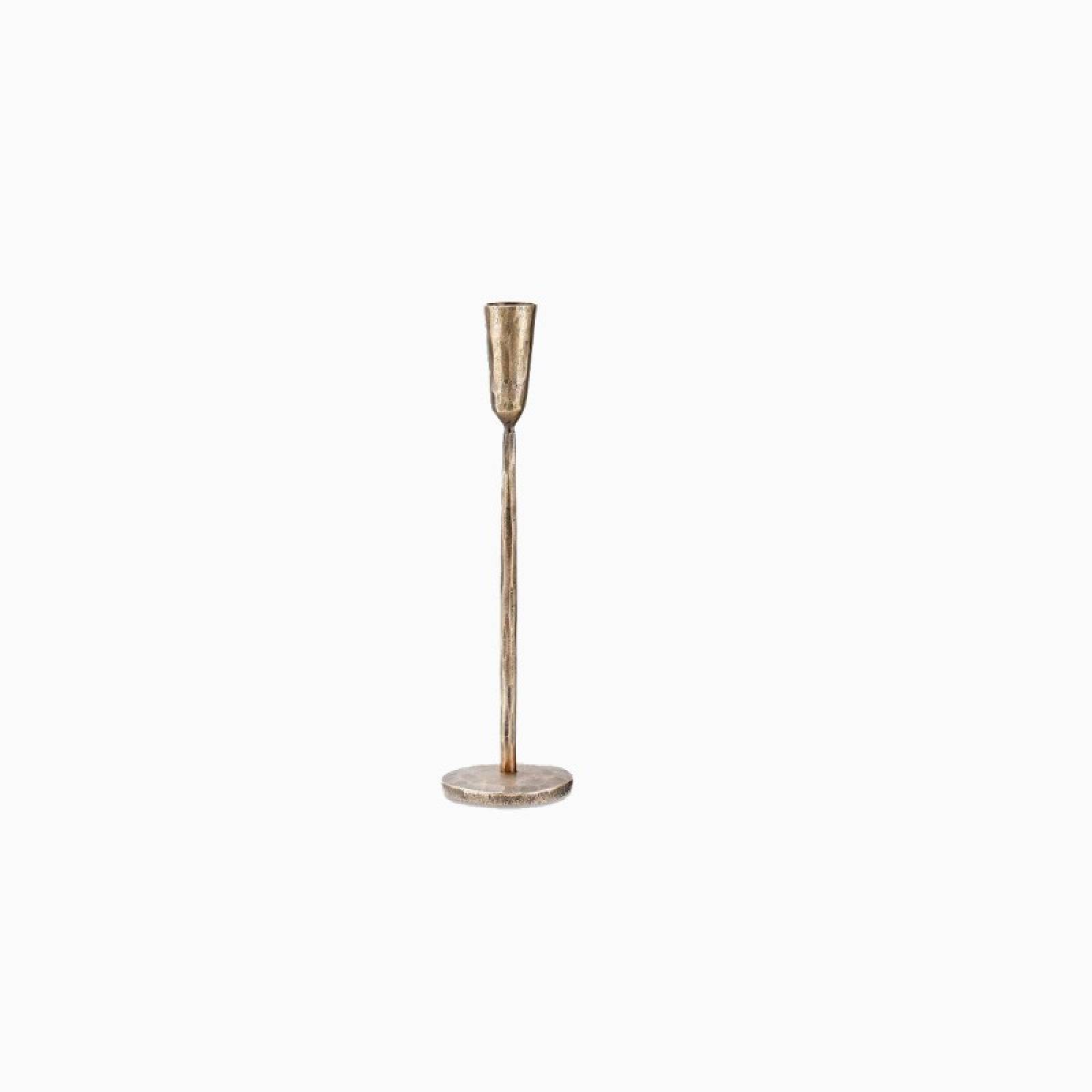 Medium Antiqued Brass Candlestick H:30cm thumbnails