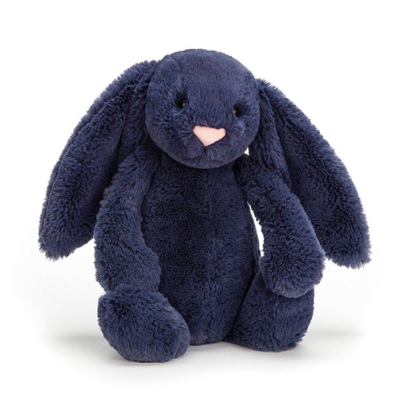 Medium Bashful Bunny In Navy Soft Toy By Jellycat