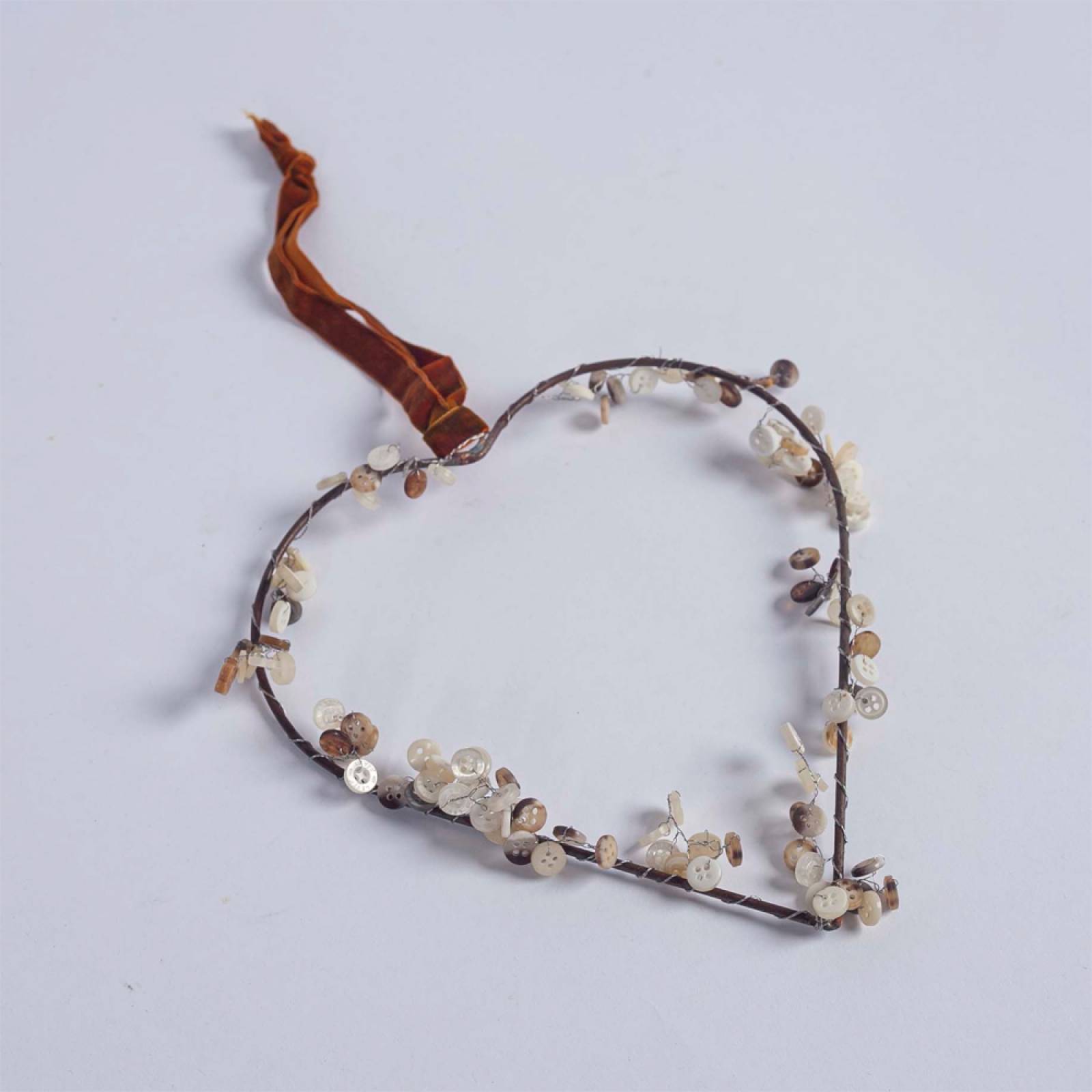 Medium Beaded Heart Hanging Decoration thumbnails